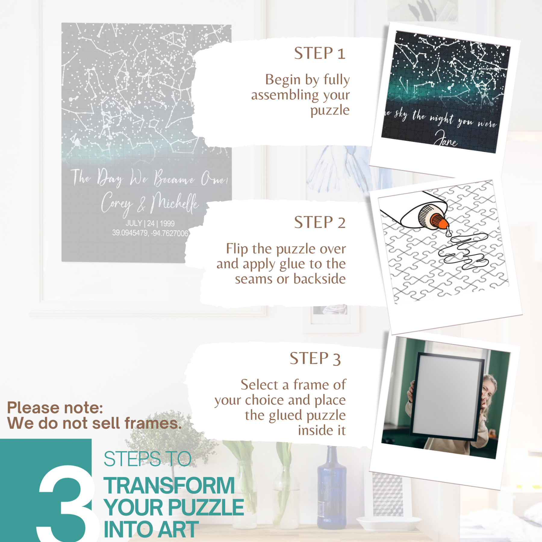 Custom Star Map Puzzle Anniversay Gift