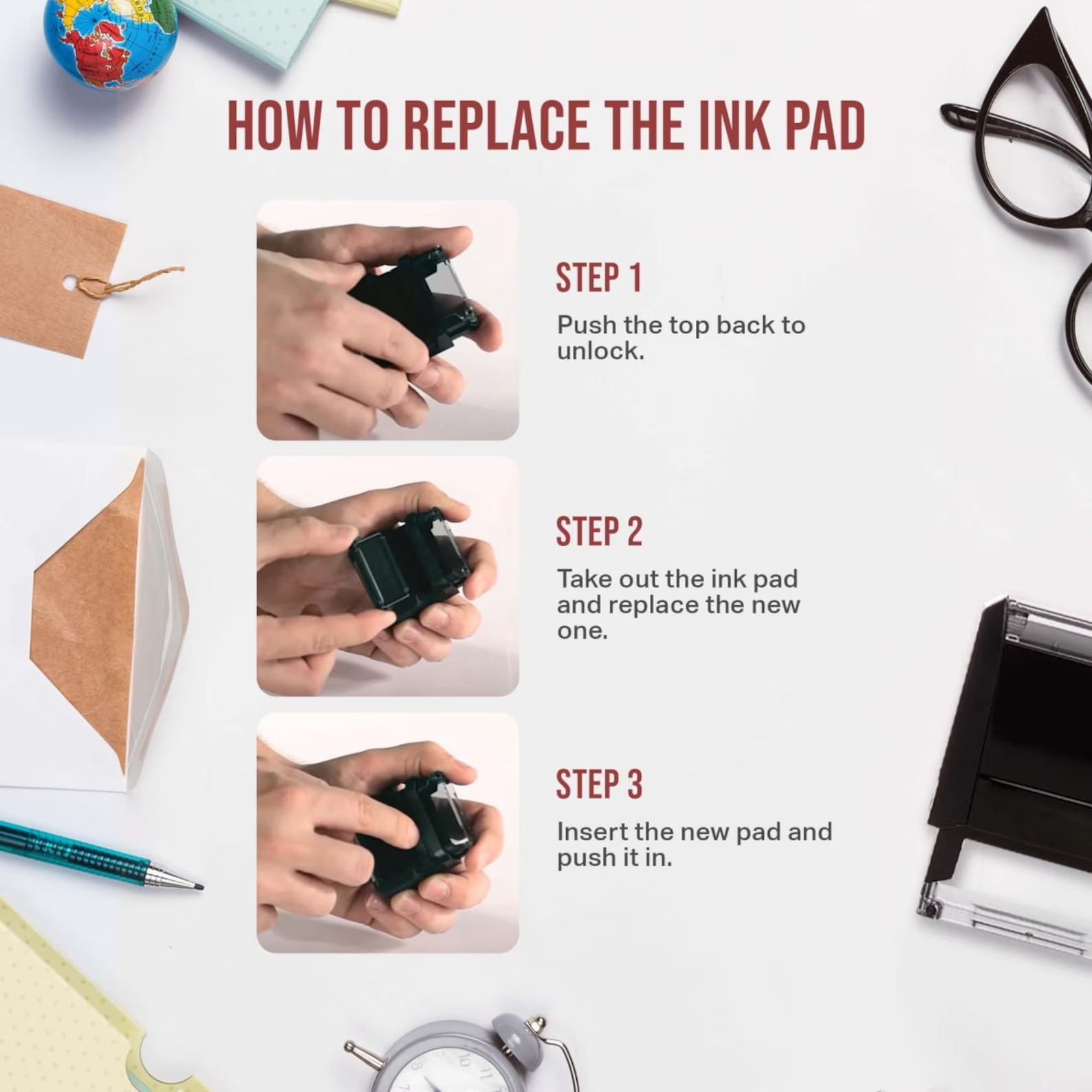 Custom Address Stamp Wedding Stamp Self Inking