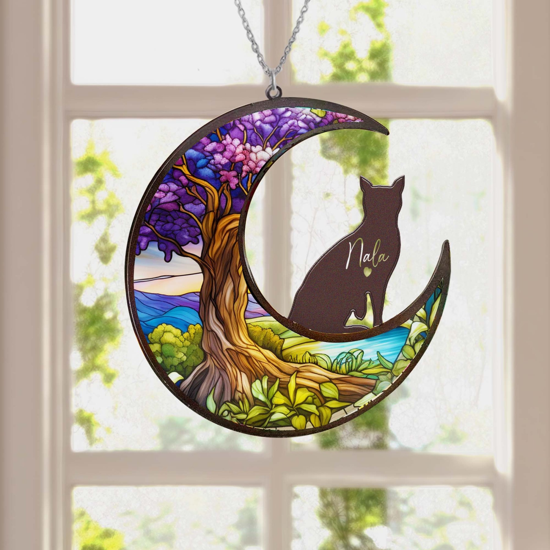 Personalized Suncatcher from Pet Photo with Name