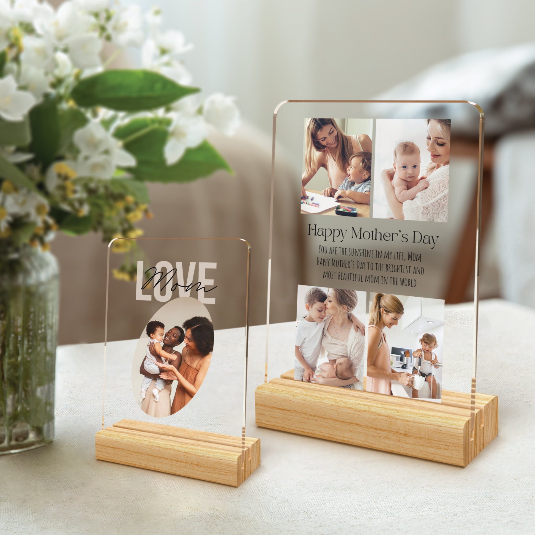 Custom Acrylic Photo Plaque with Stand
