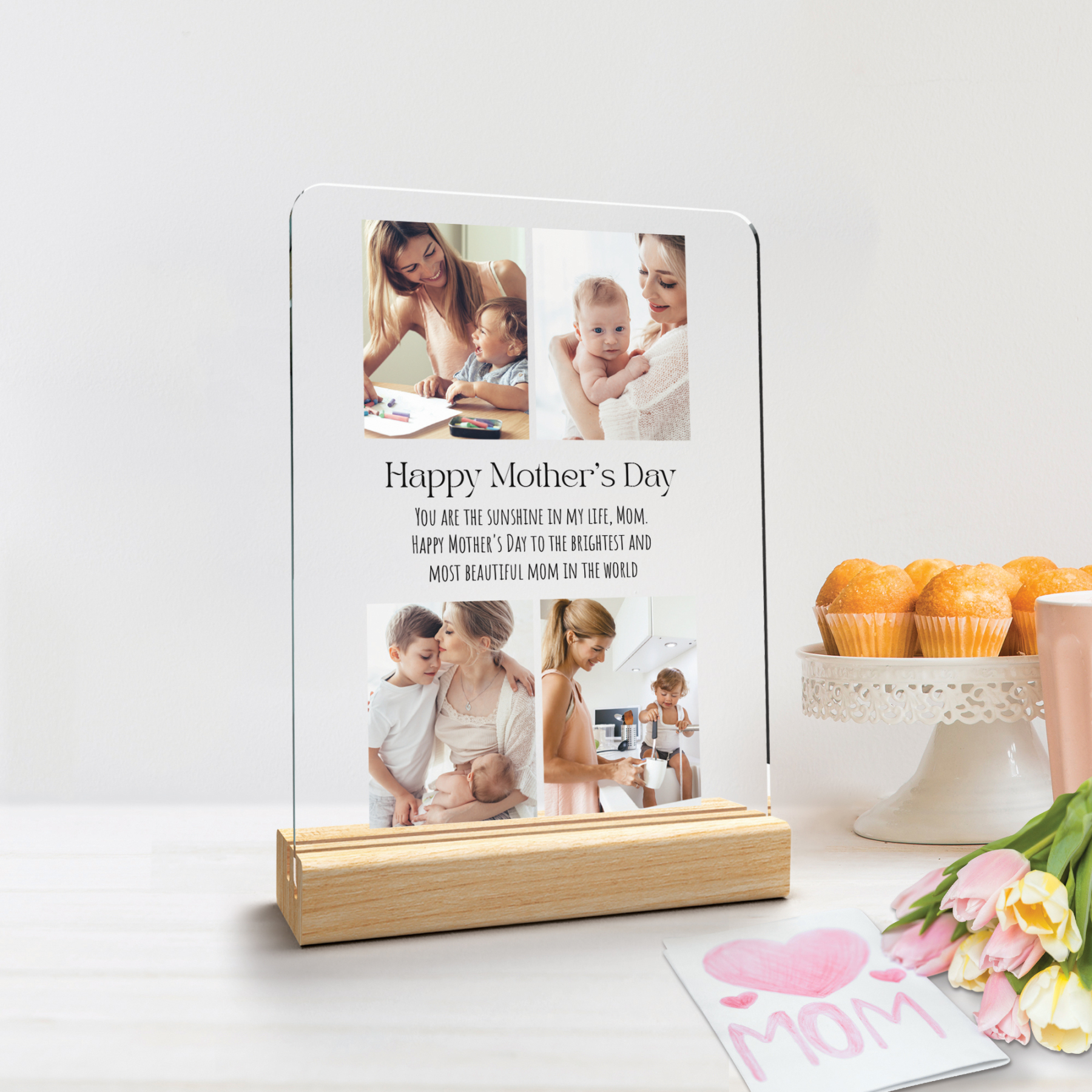 Custom Acrylic Photo Plaque with Stand