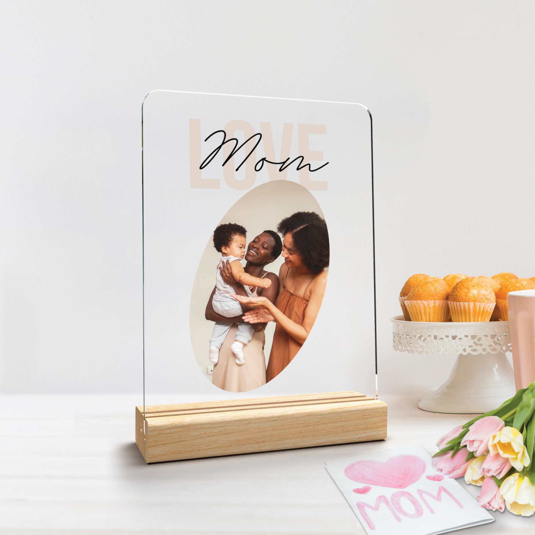Custom Acrylic Photo Plaque with Stand