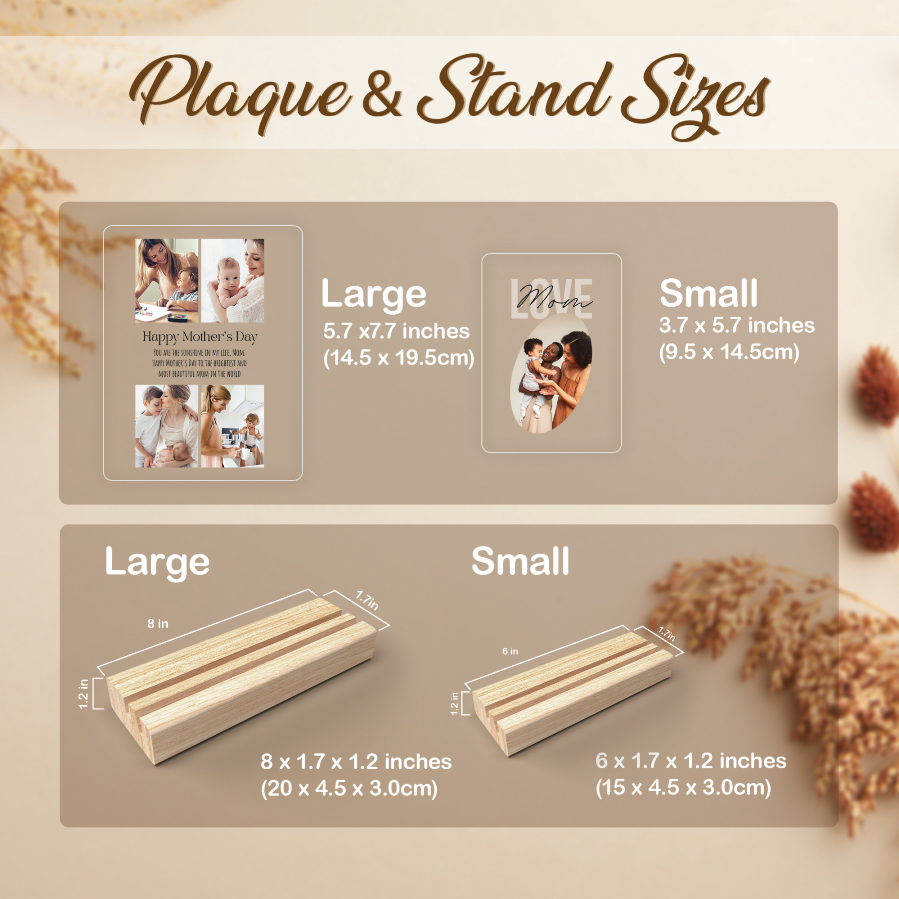 Custom Acrylic Photo Plaque with Stand