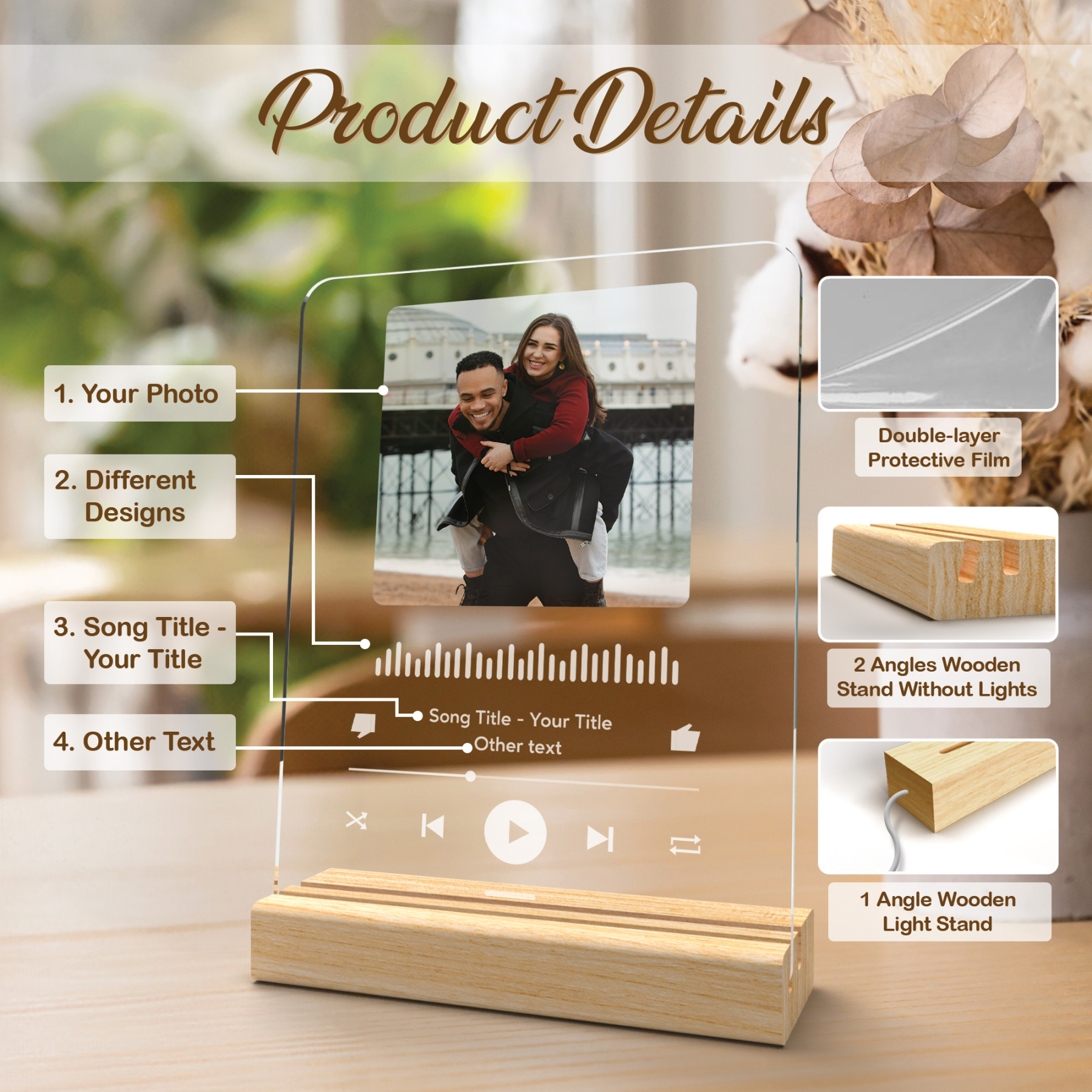 Custom Acrylic Music Plaque Song Plaque