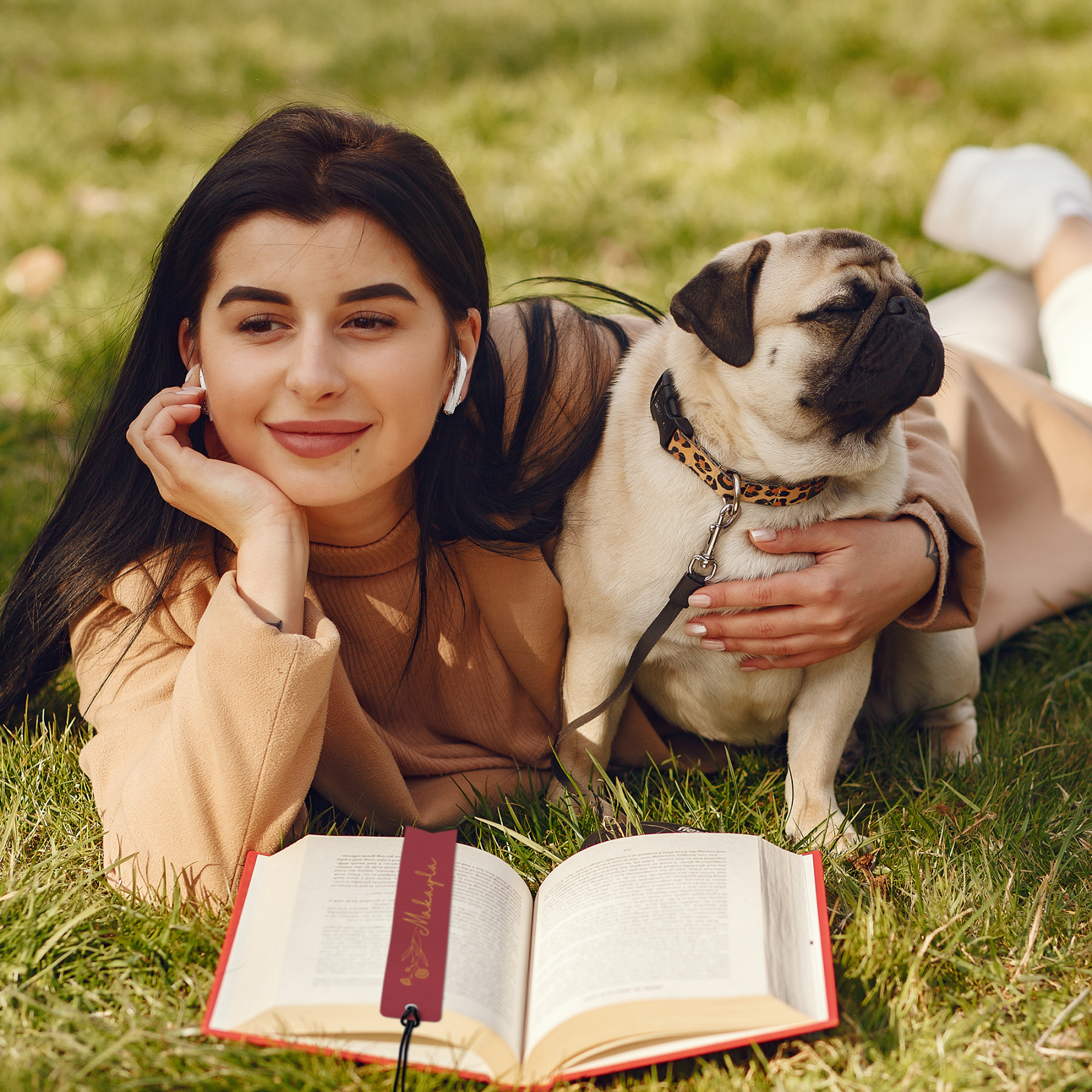  Custom Name Book Mark with Birth Month Flower
