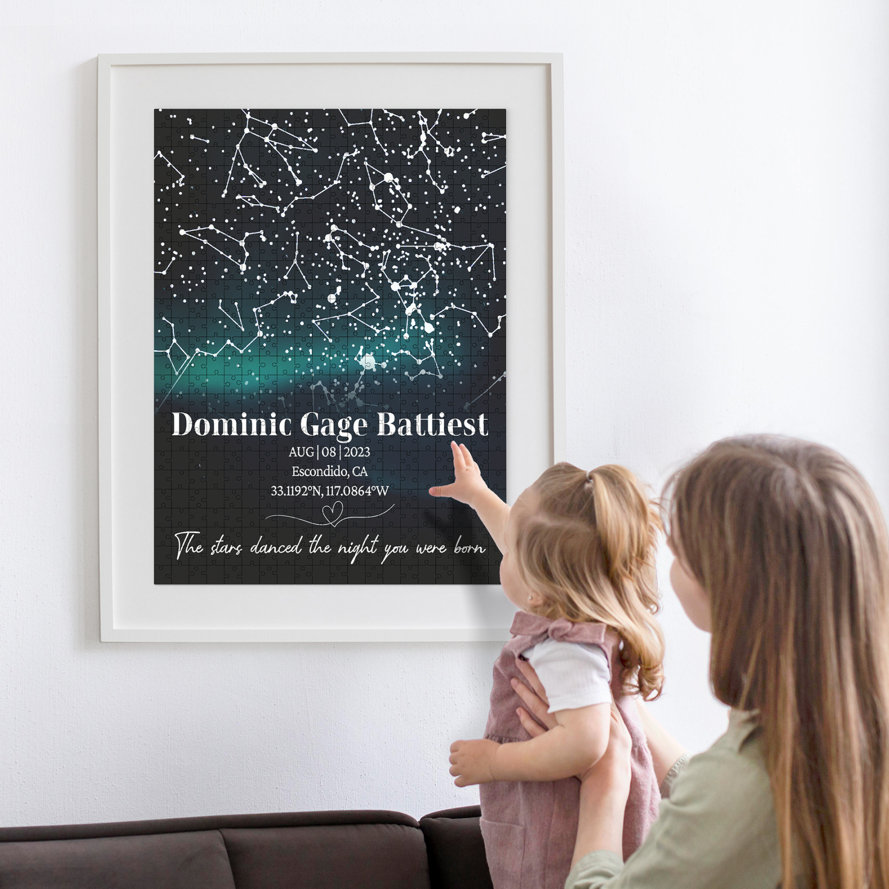 Custom Star Map Puzzle Anniversay Gift