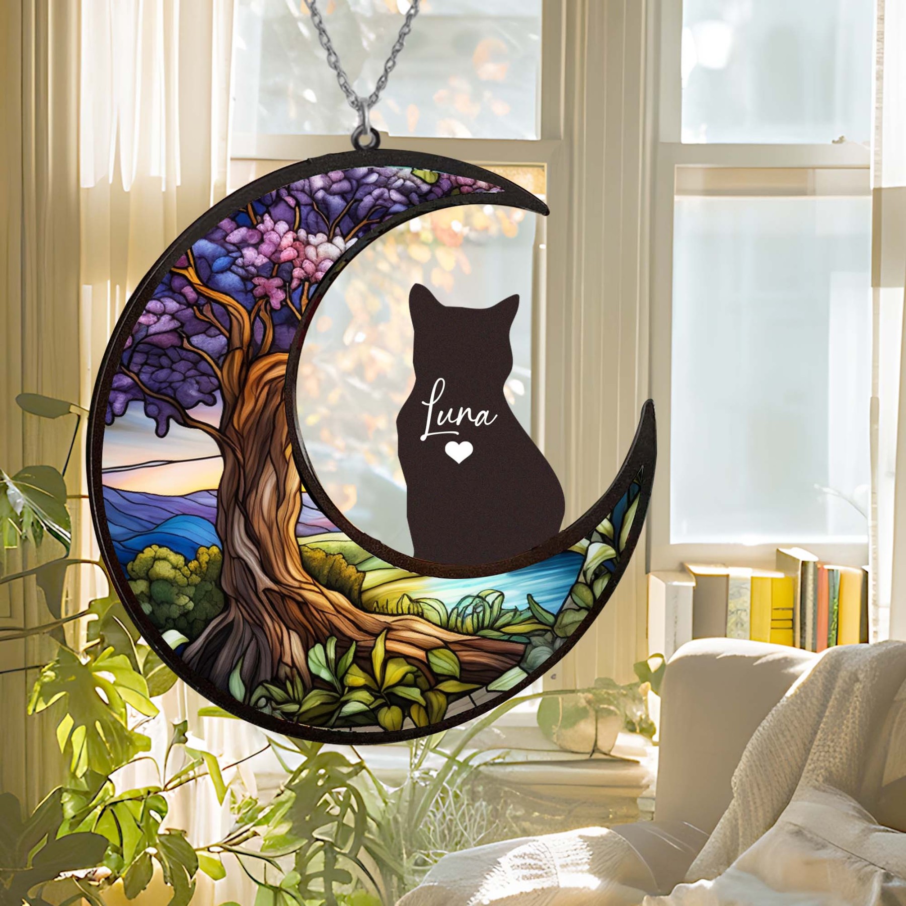 Personalized Suncatcher from Pet Photo with Name