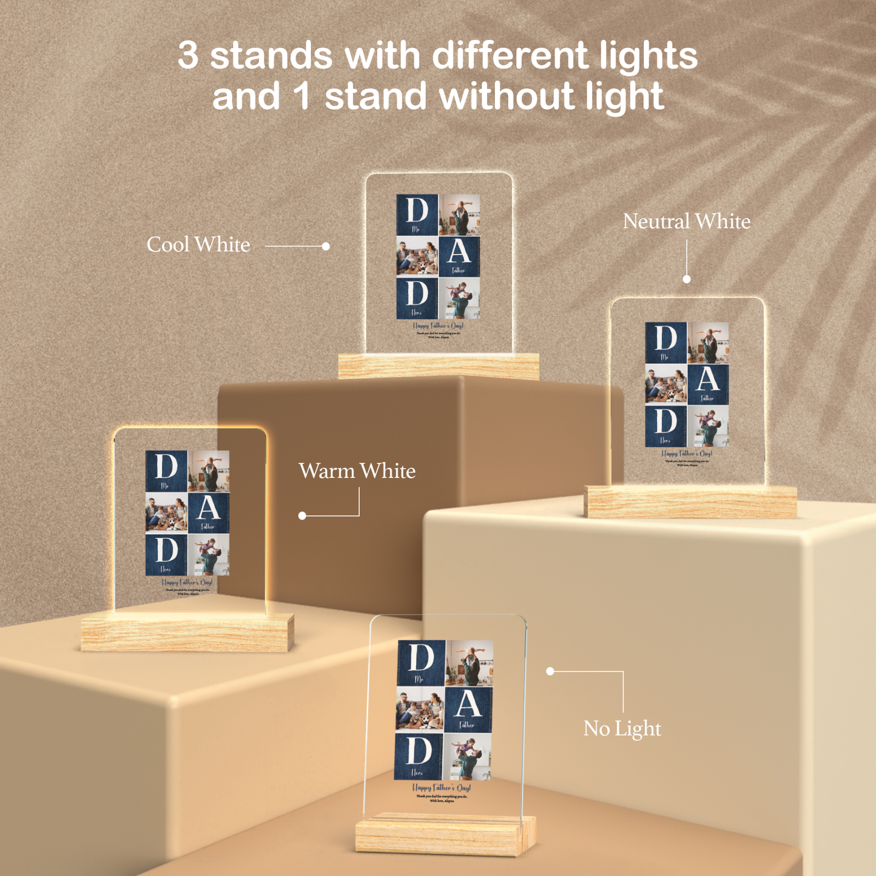 Custom Acrylic Photo Plaque with Stand