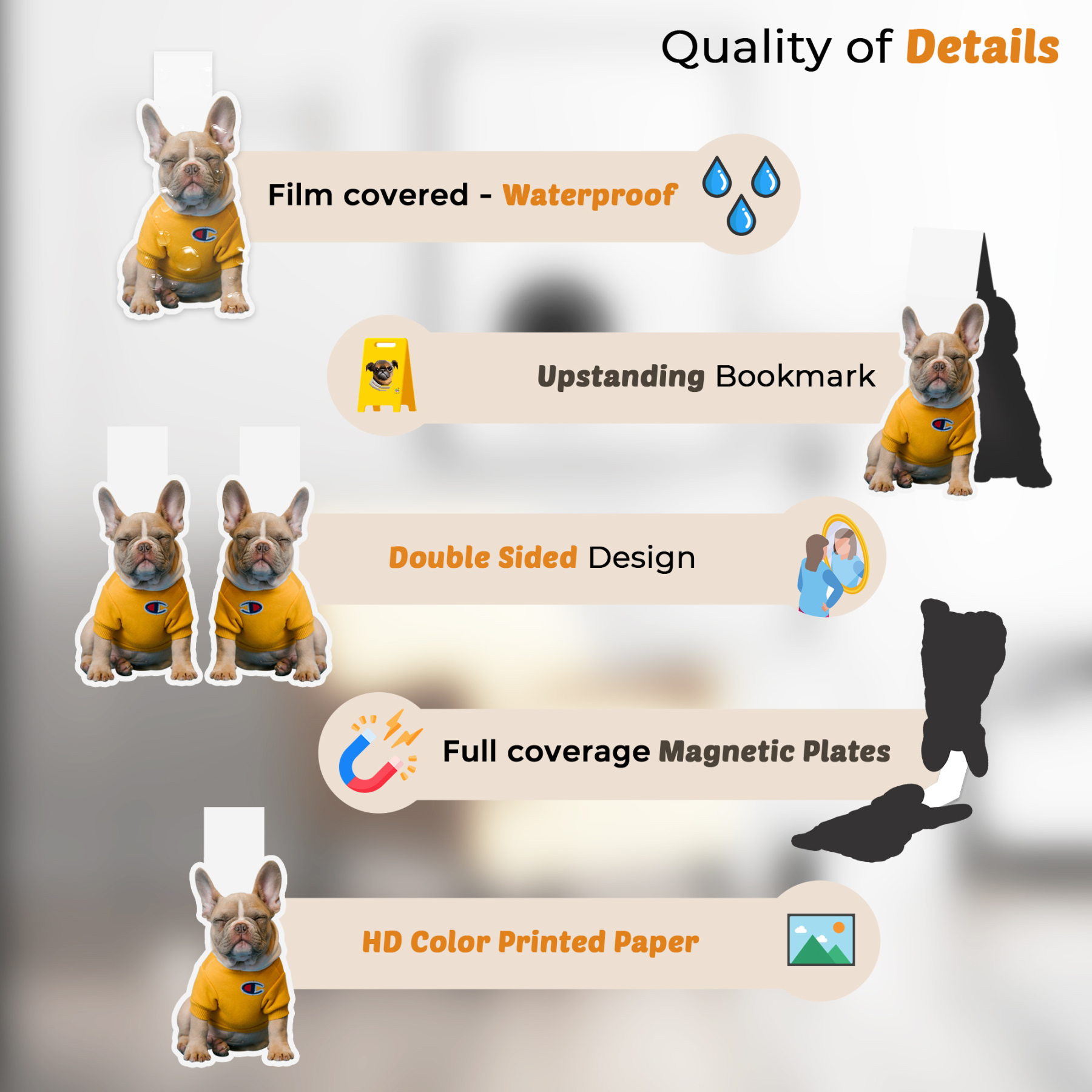 Personalized Pet Magnetic Bookmark