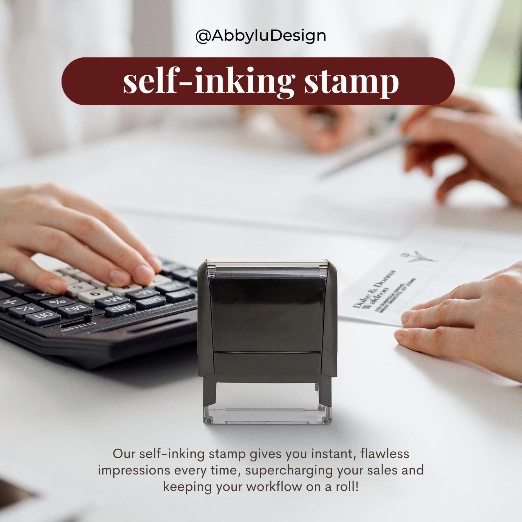 Custom Address Stamp Wedding Stamp Self Inking