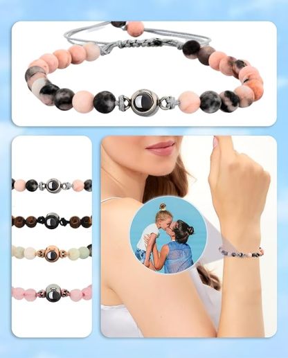 Mother's Day Custom Bracelet with Picture Inside