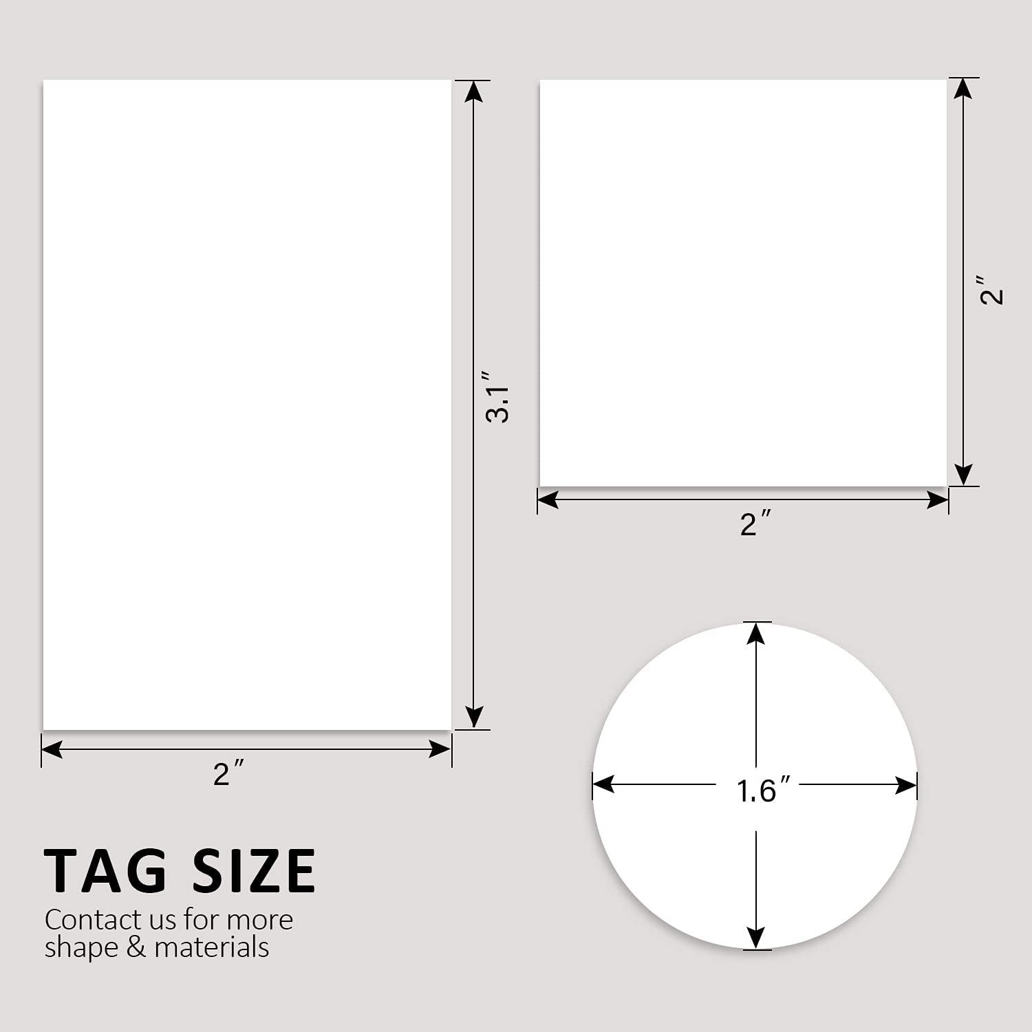 Custom Hang Tags with String