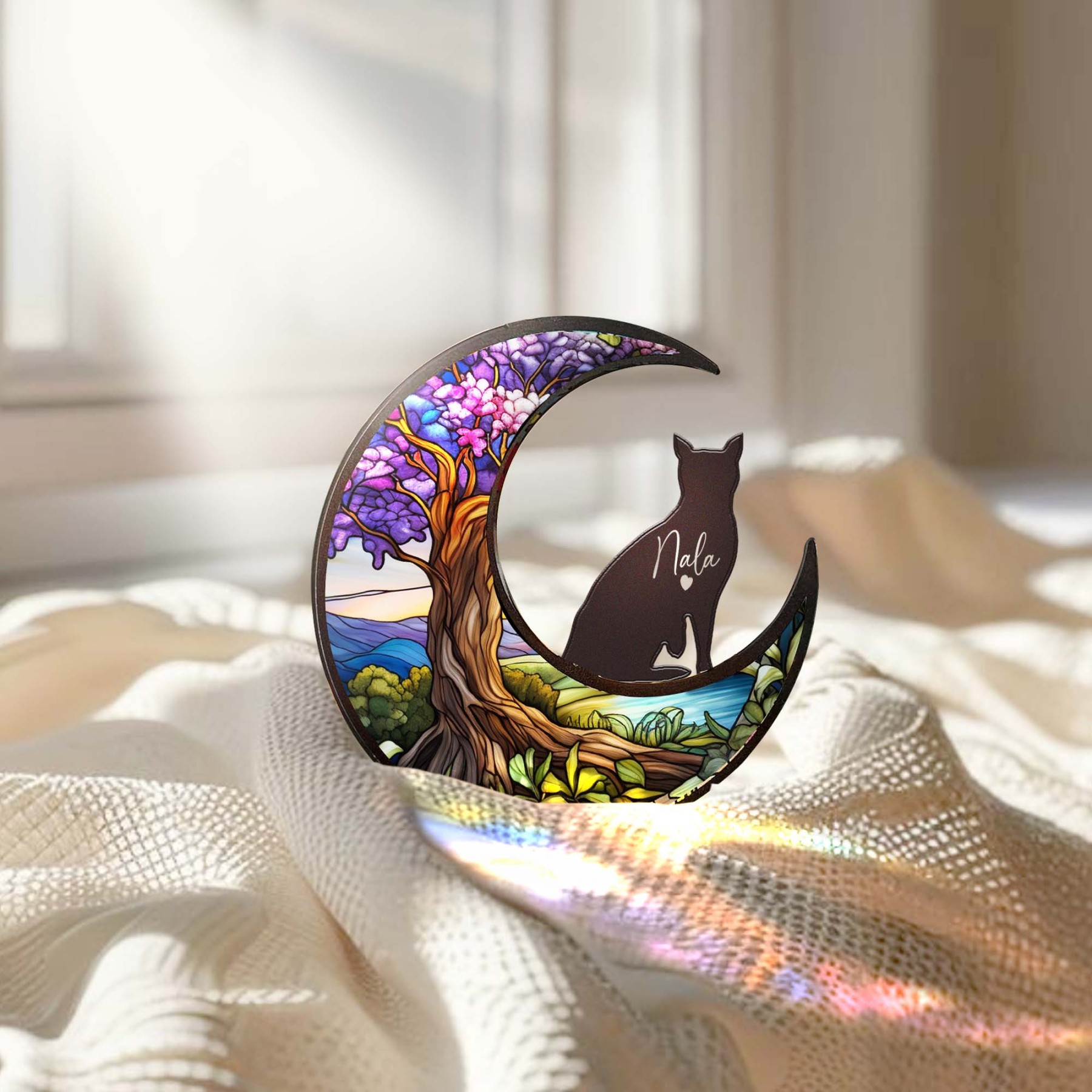 Personalized Suncatcher from Pet Photo with Name