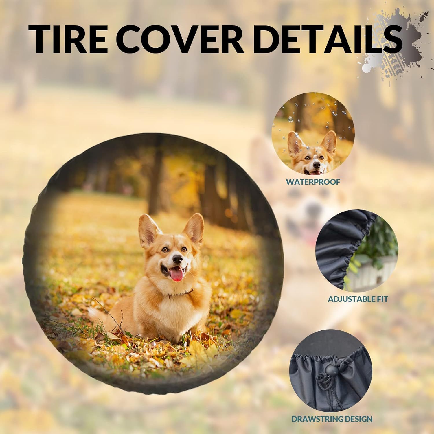 Polyester Custom Spare Tire Covers