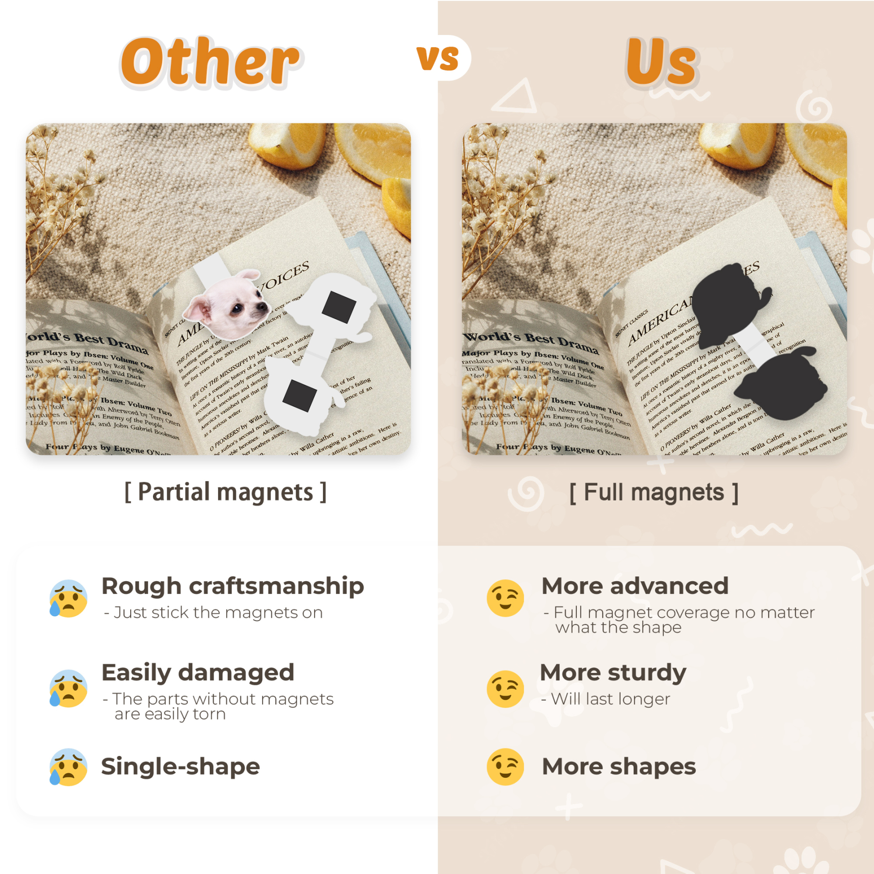 Personalized Pet Magnetic Bookmark