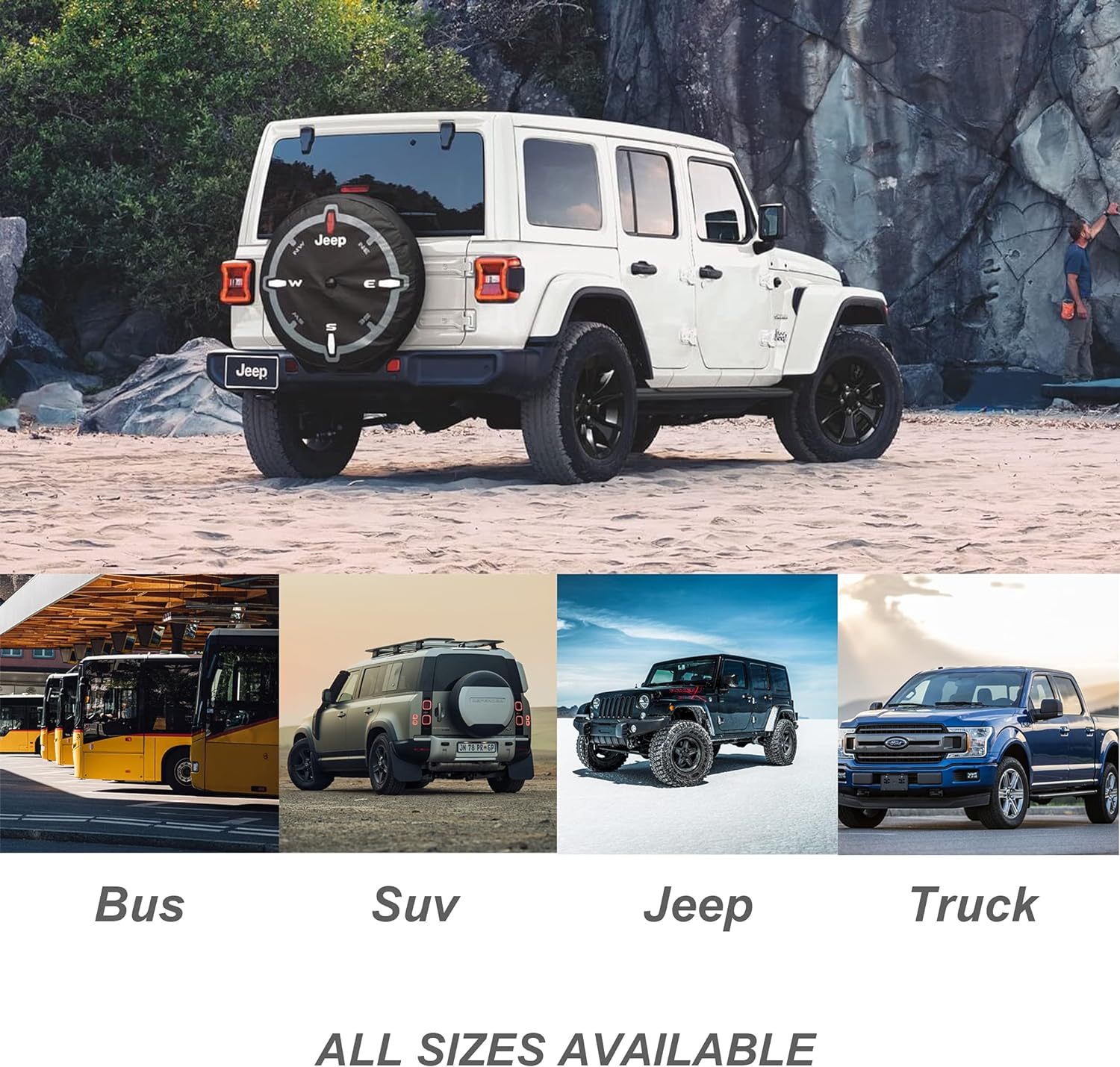 Polyester Custom Spare Tire Covers