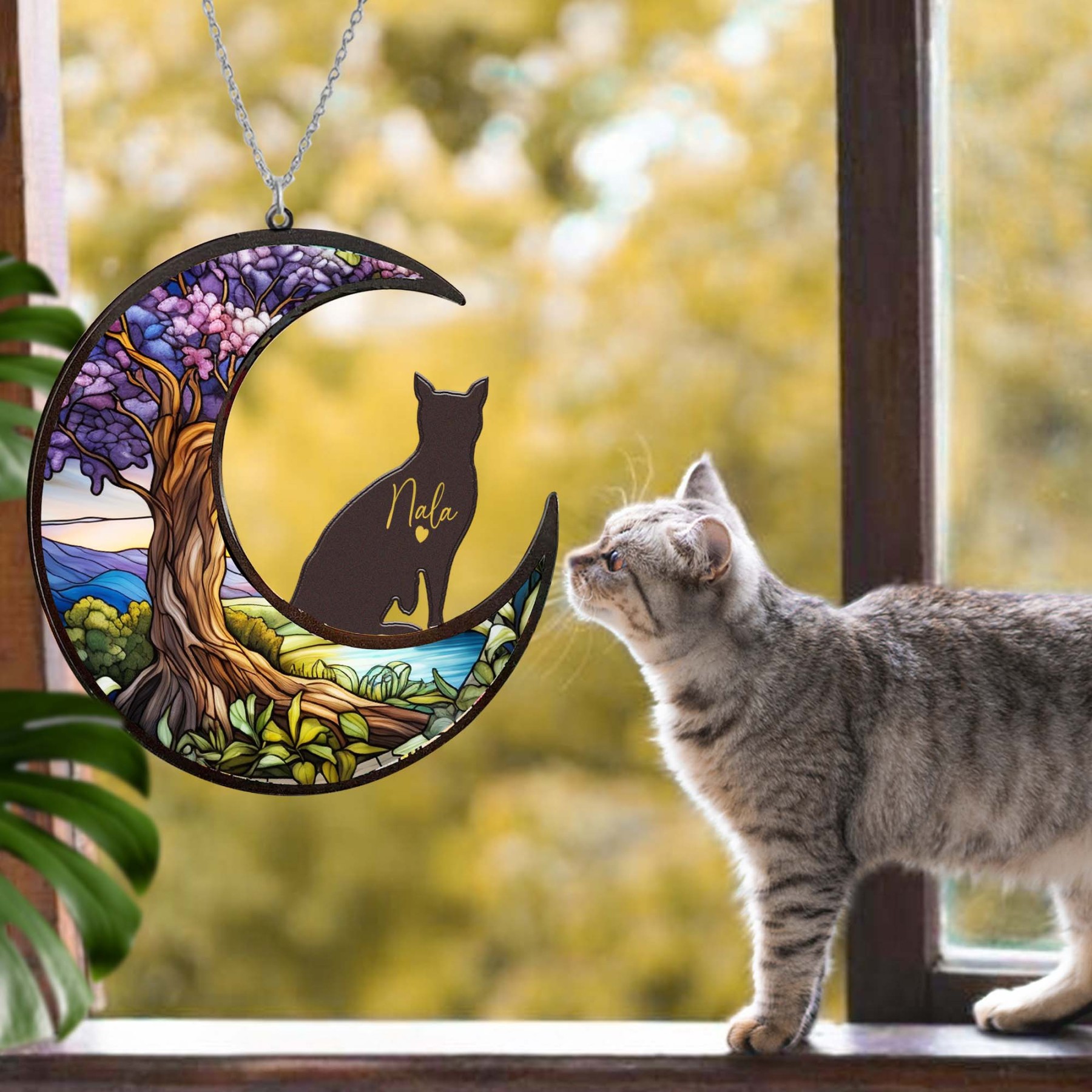 Personalized Suncatcher from Pet Photo with Name