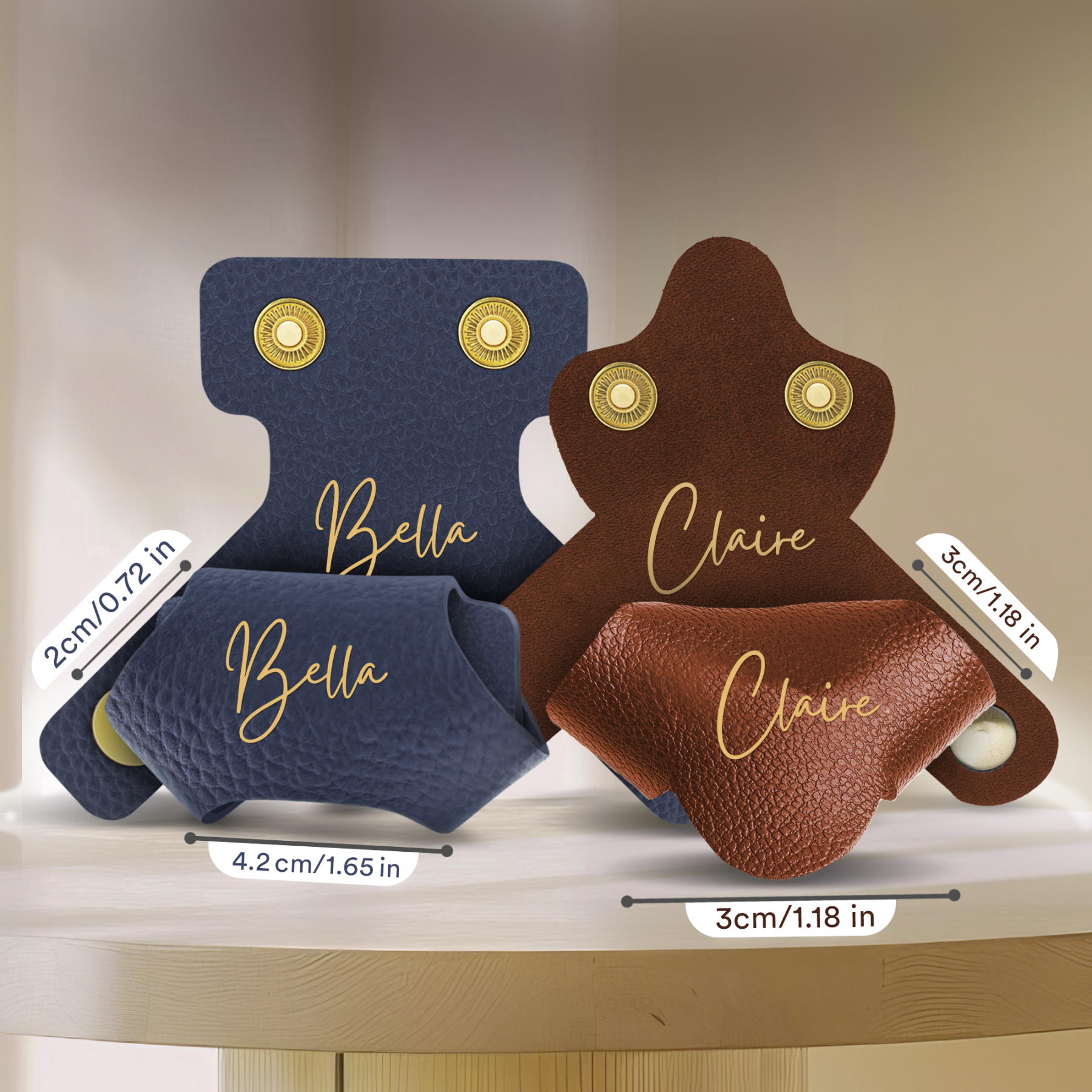 Personalized Stethoscope Id Tag - Leather