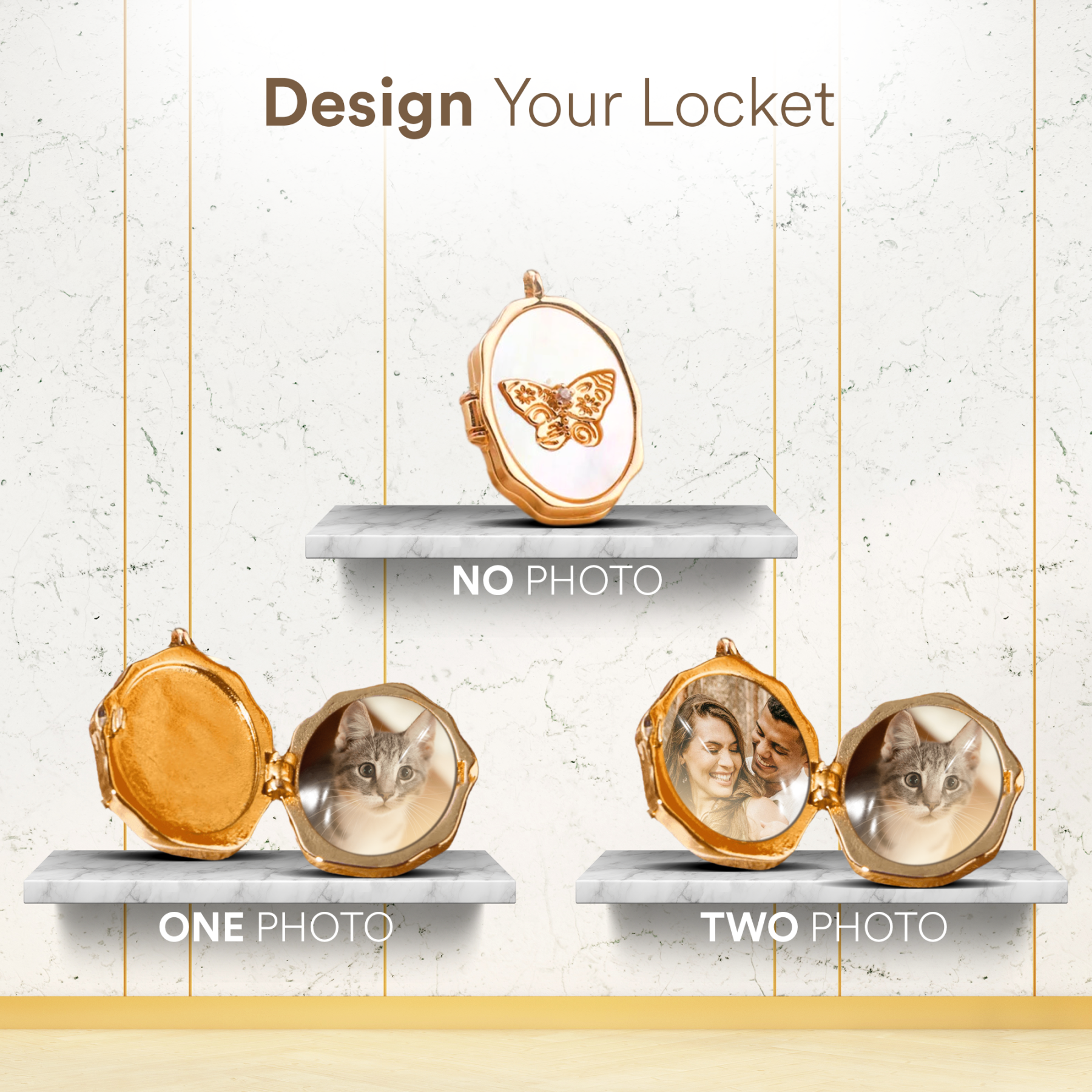 Custom Locket Necklace With Picture