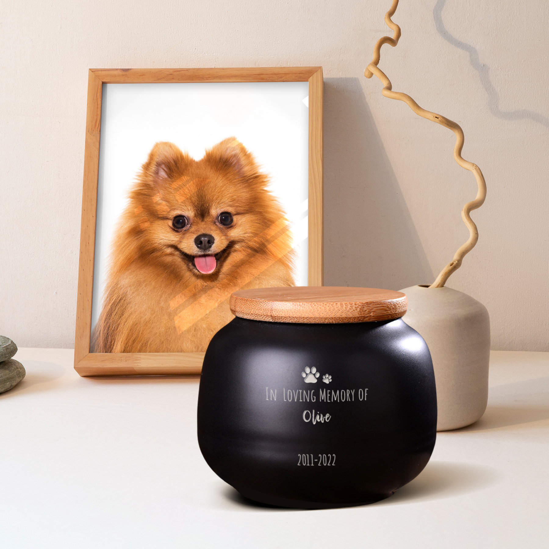 Custom Pet Urn with Engraved Name