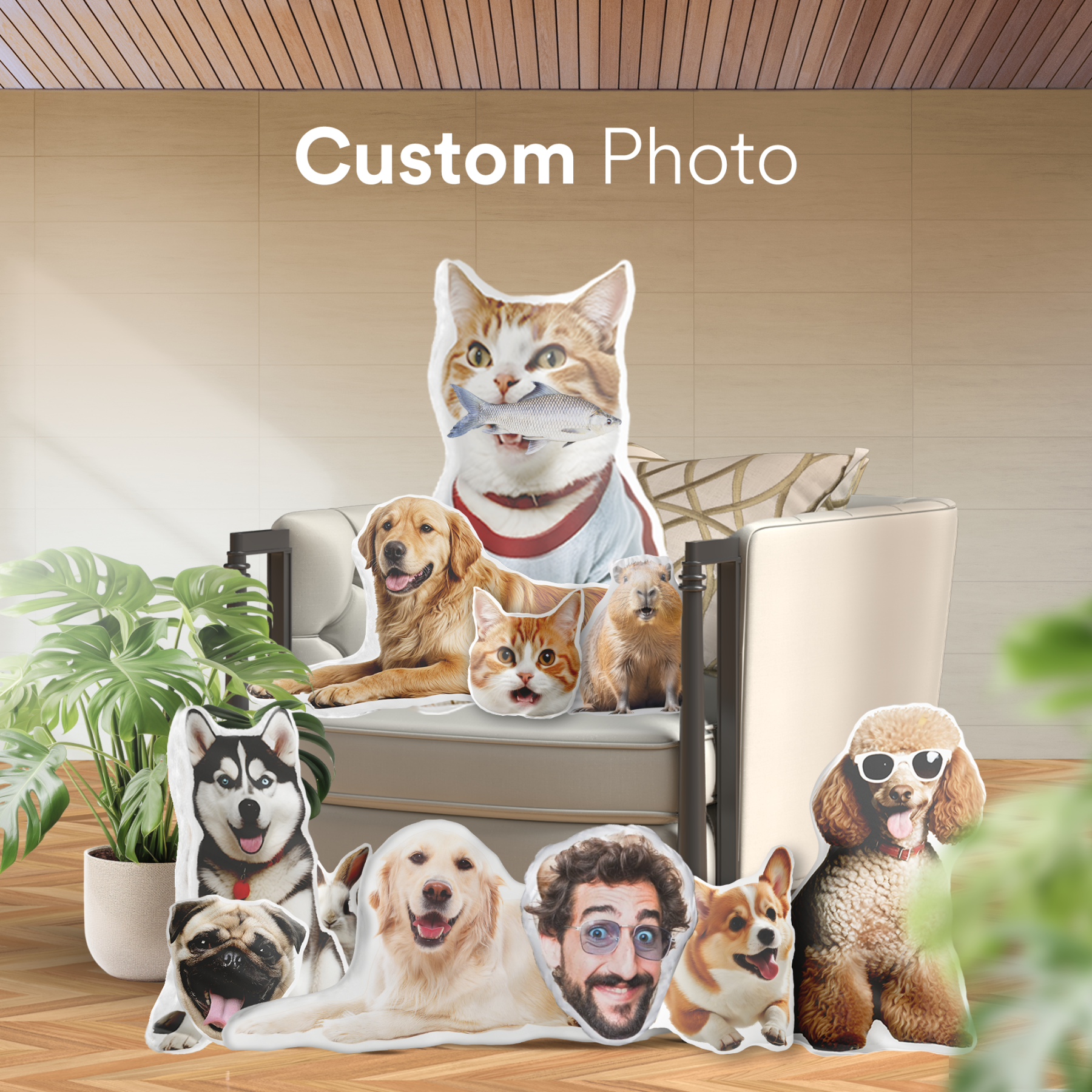 Custom Pet Pillow from Photo