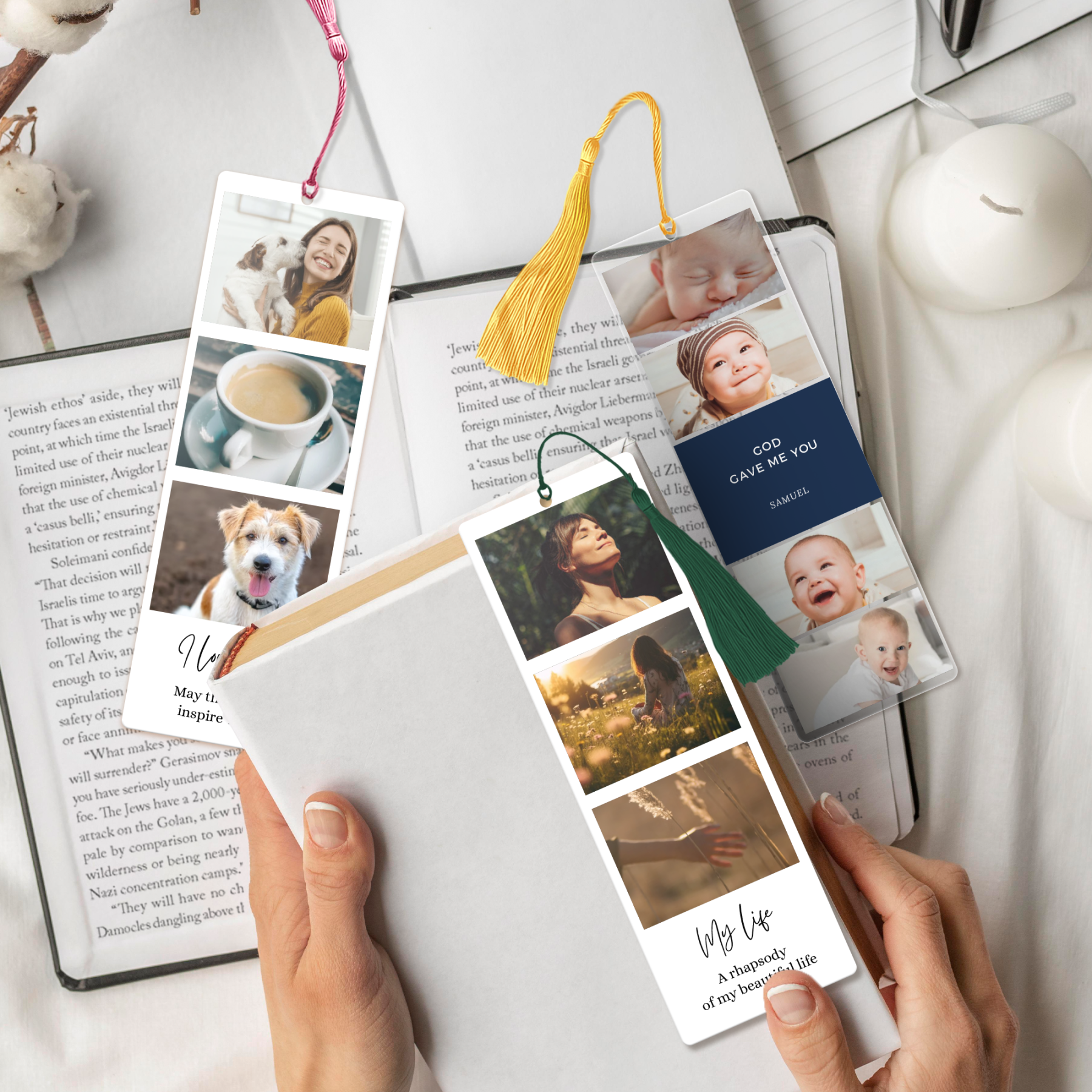 Custom Acrylic Bookmark for Woman from Your Photo