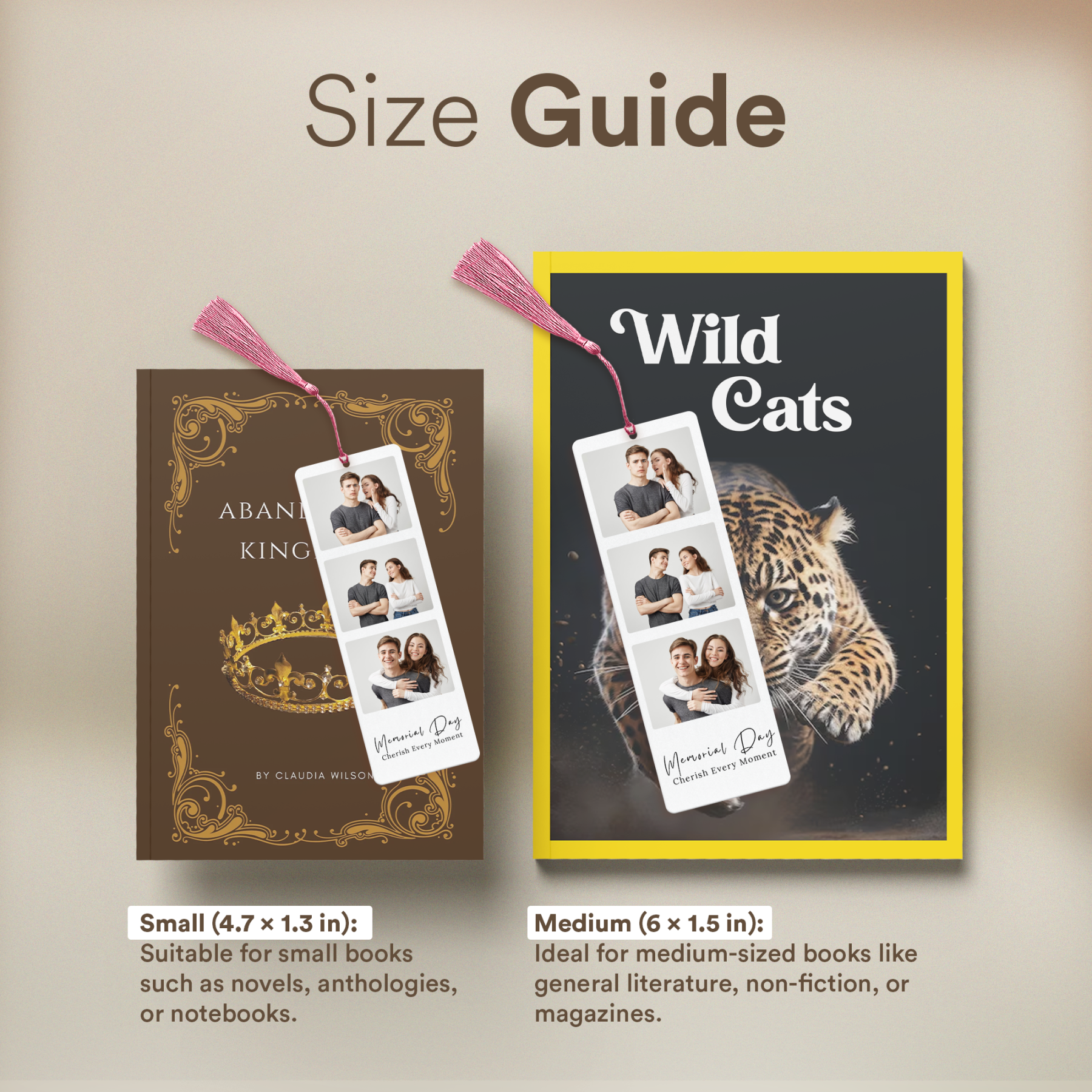 Custom Acrylic Bookmark for Woman from Your Photo