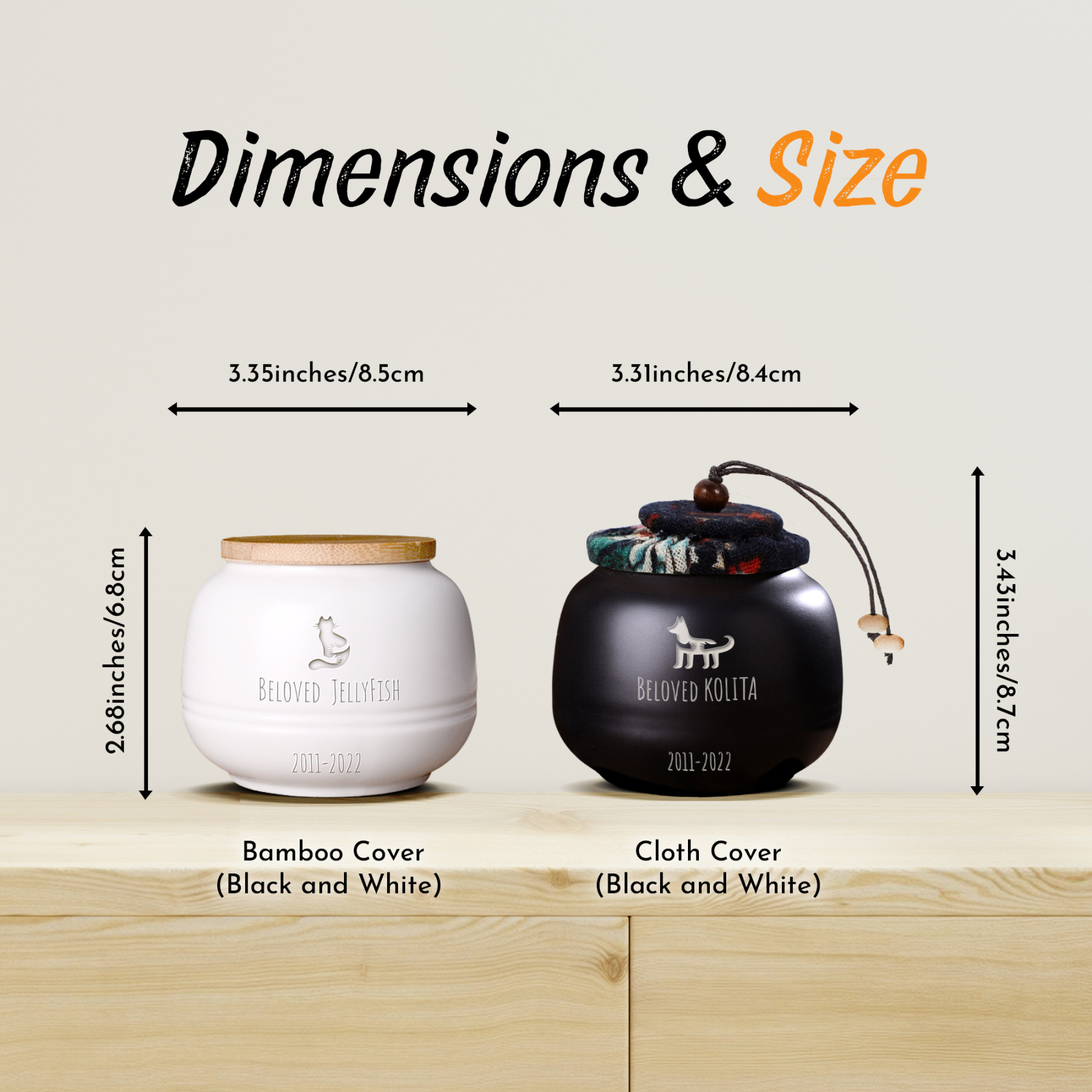 Custom Pet Urn with Engraved Name