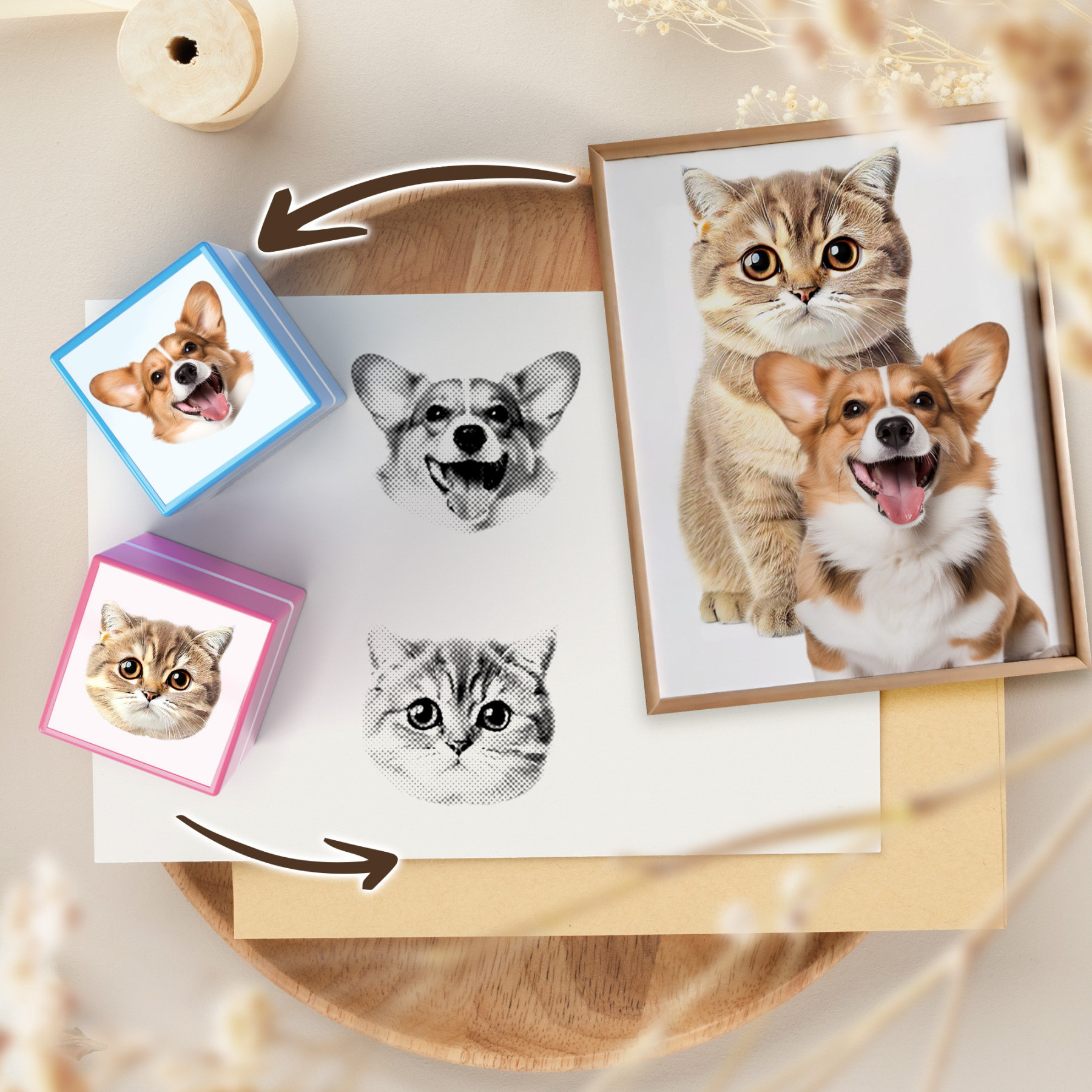 Custom Pet Stamp with Photo
