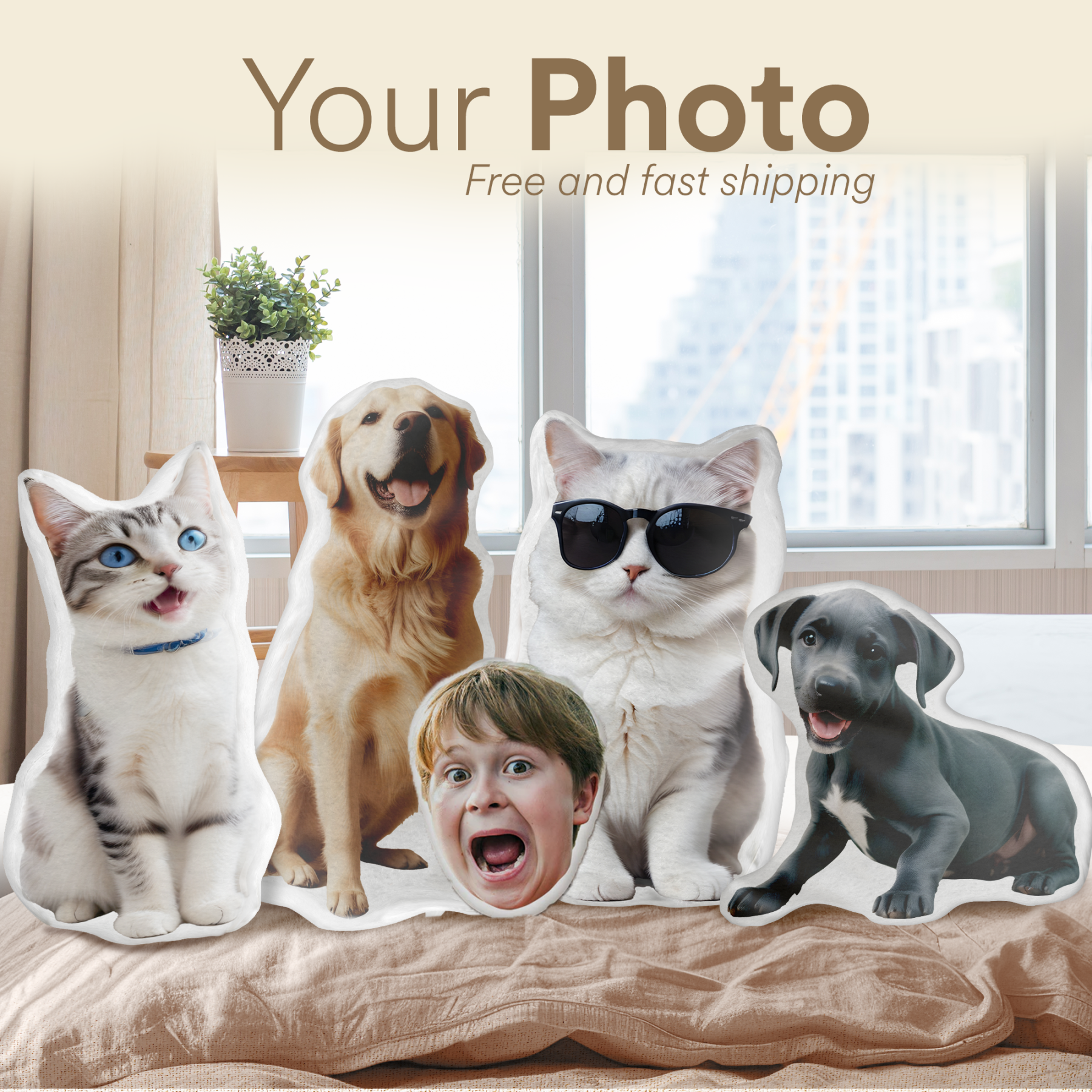 Custom Pet Pillow from Photo