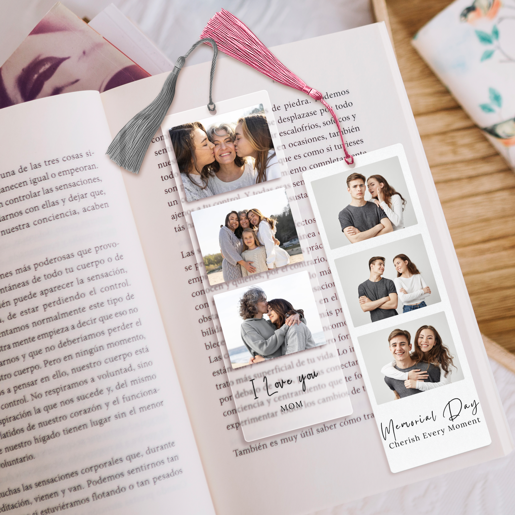 Custom Acrylic Bookmark for Woman from Your Photo