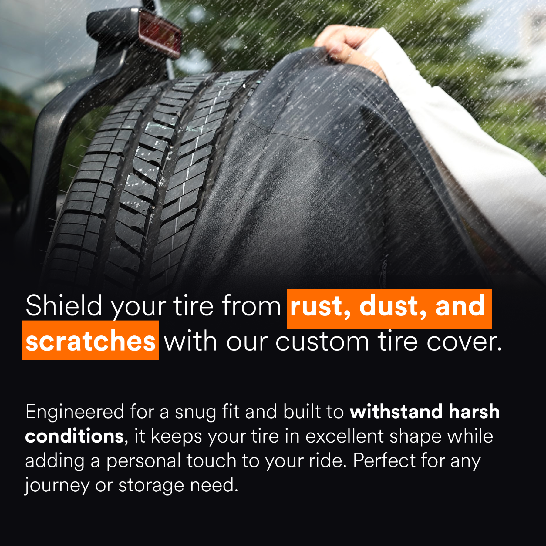 Custom Spare Tire Cover - PVC Leather