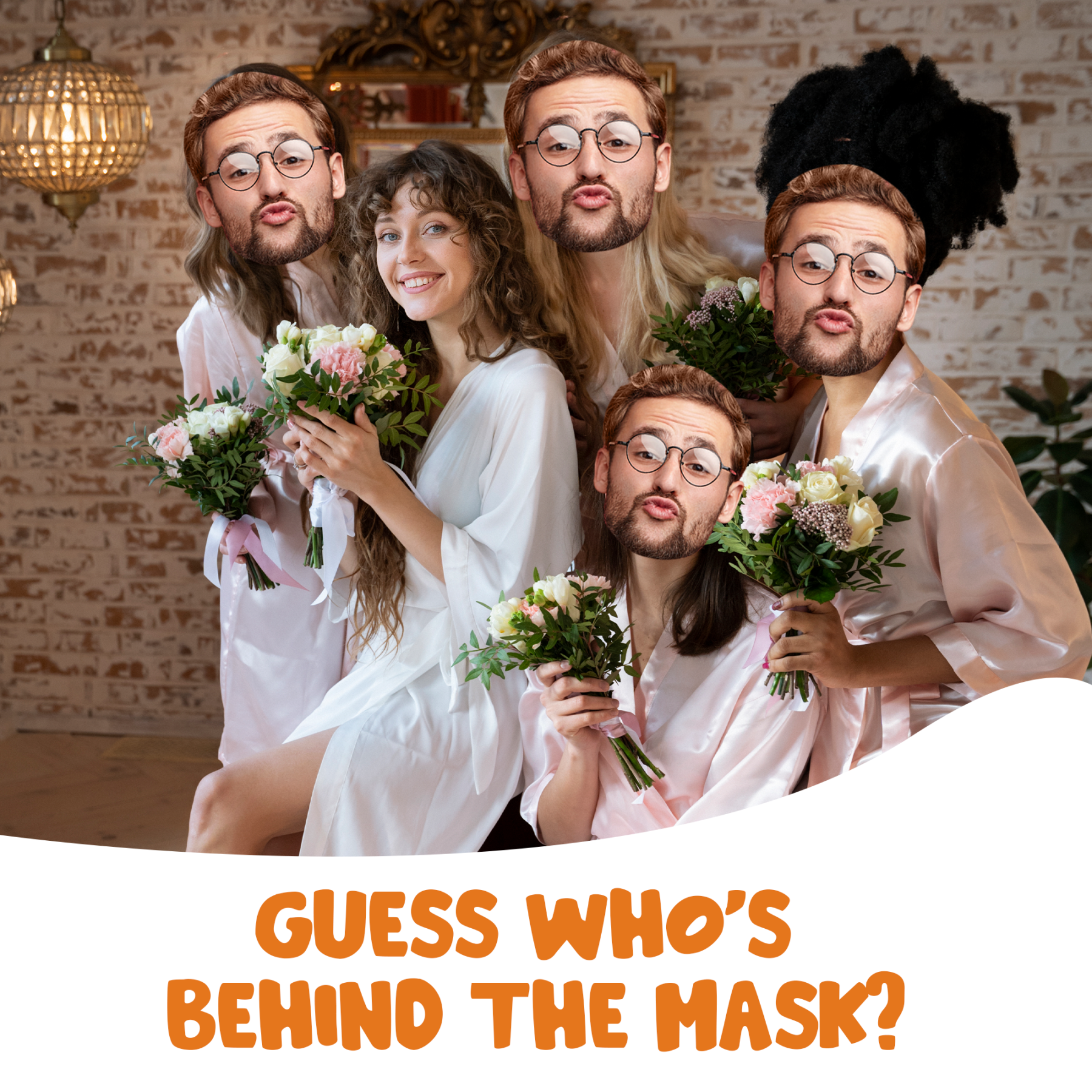 Face on a Stick Face Mask