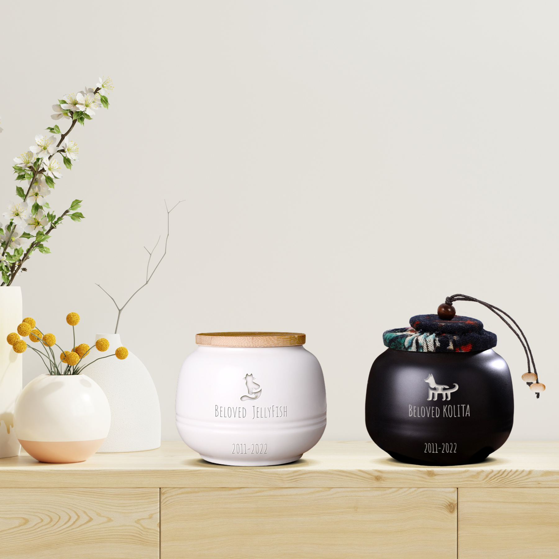 Custom Pet Urn with Engraved Name