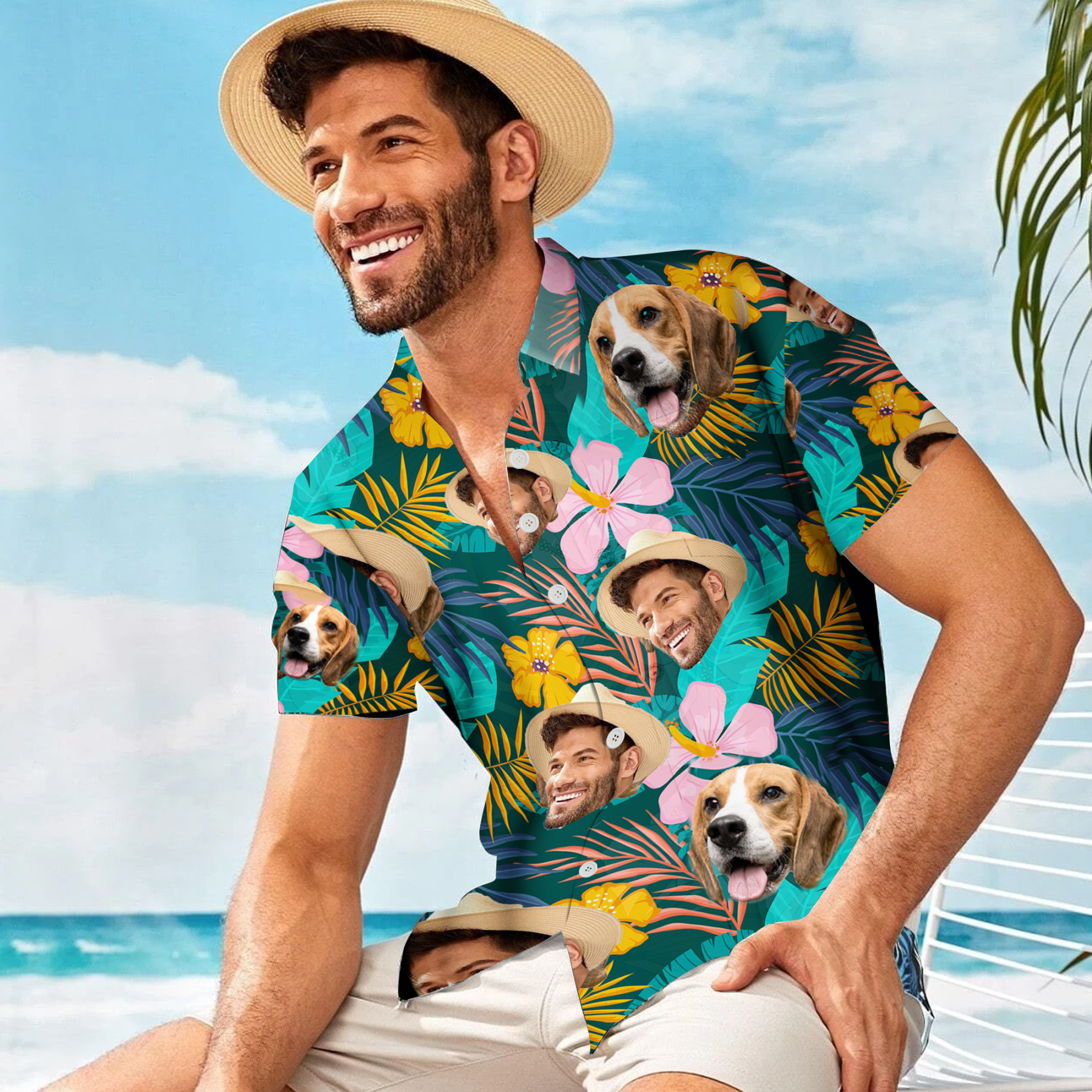 Custom Hawaiian Shirt with Face