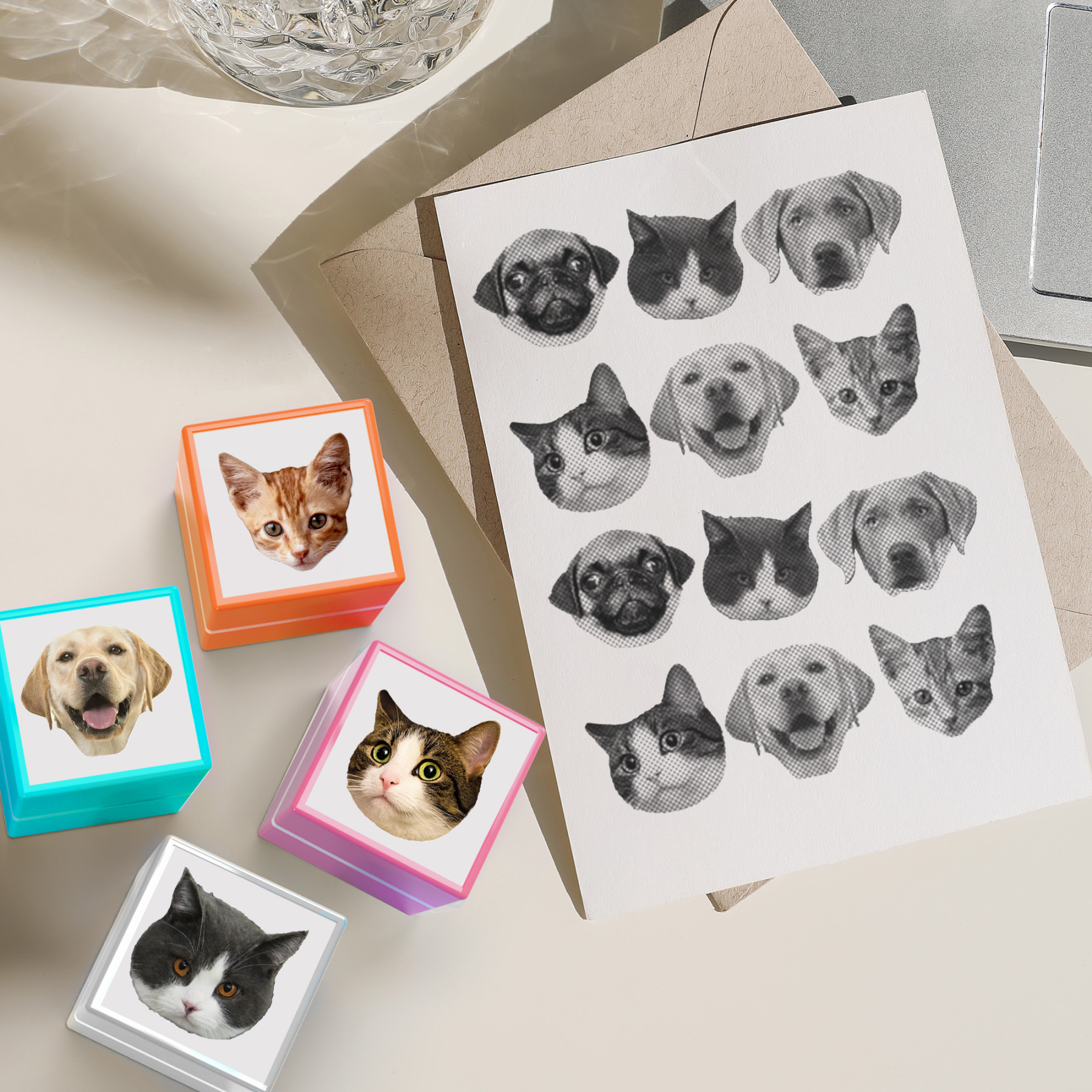 Custom Pet Stamp with Photo