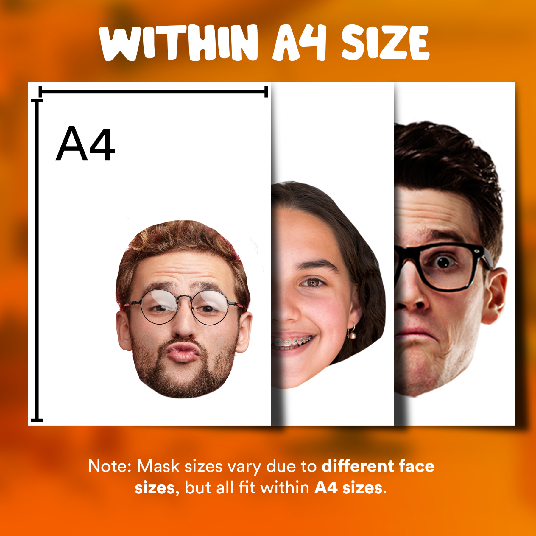 Face on a Stick Face Mask