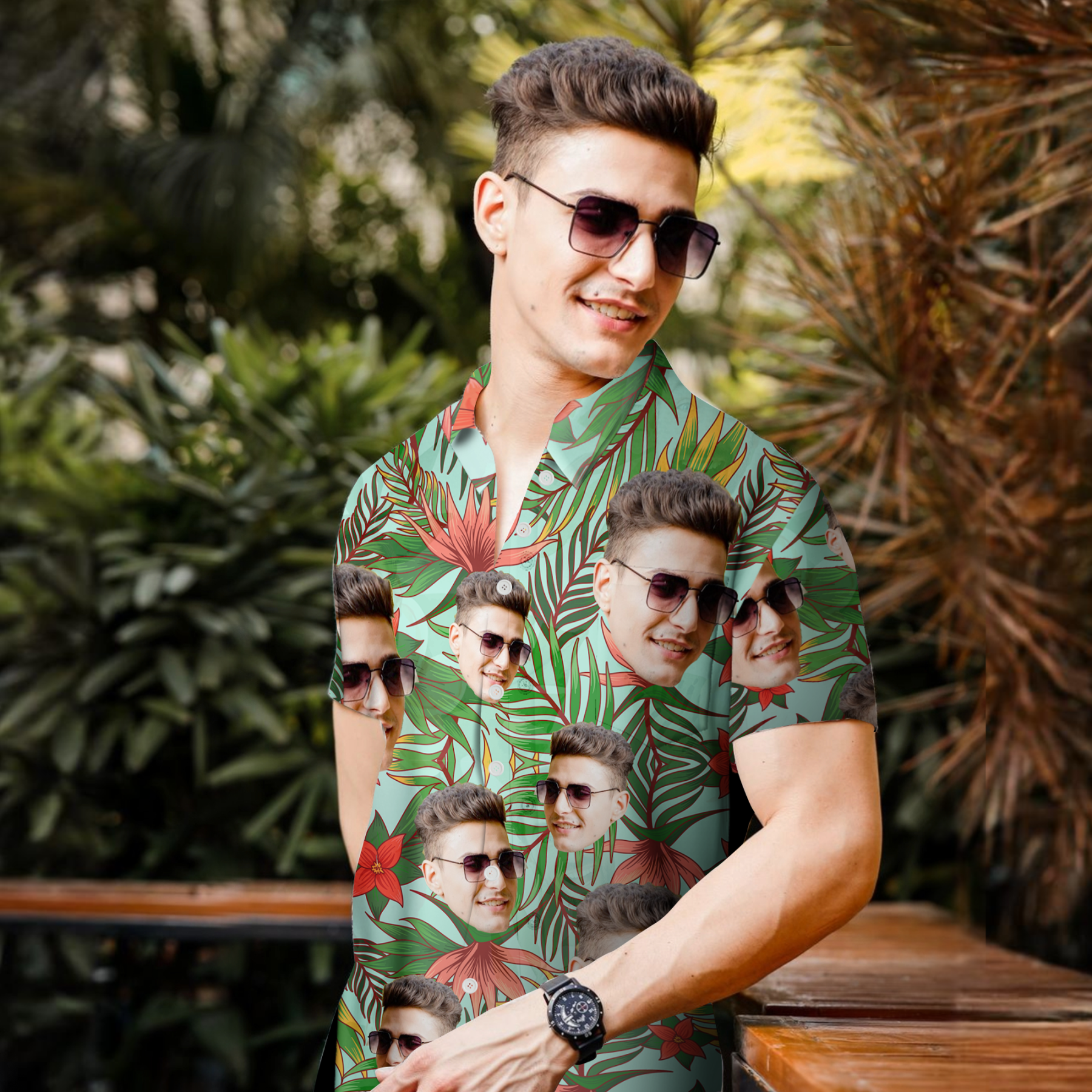 Custom Hawaiian Shirt with Face