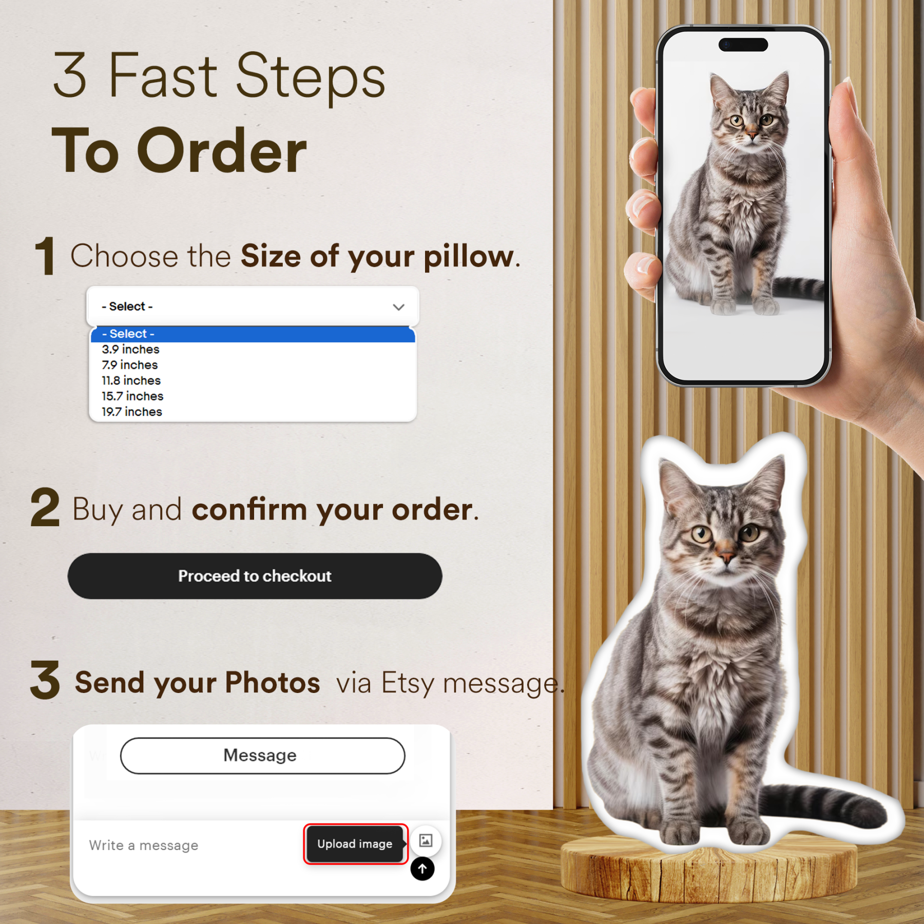 Custom Pet Pillow from Photo