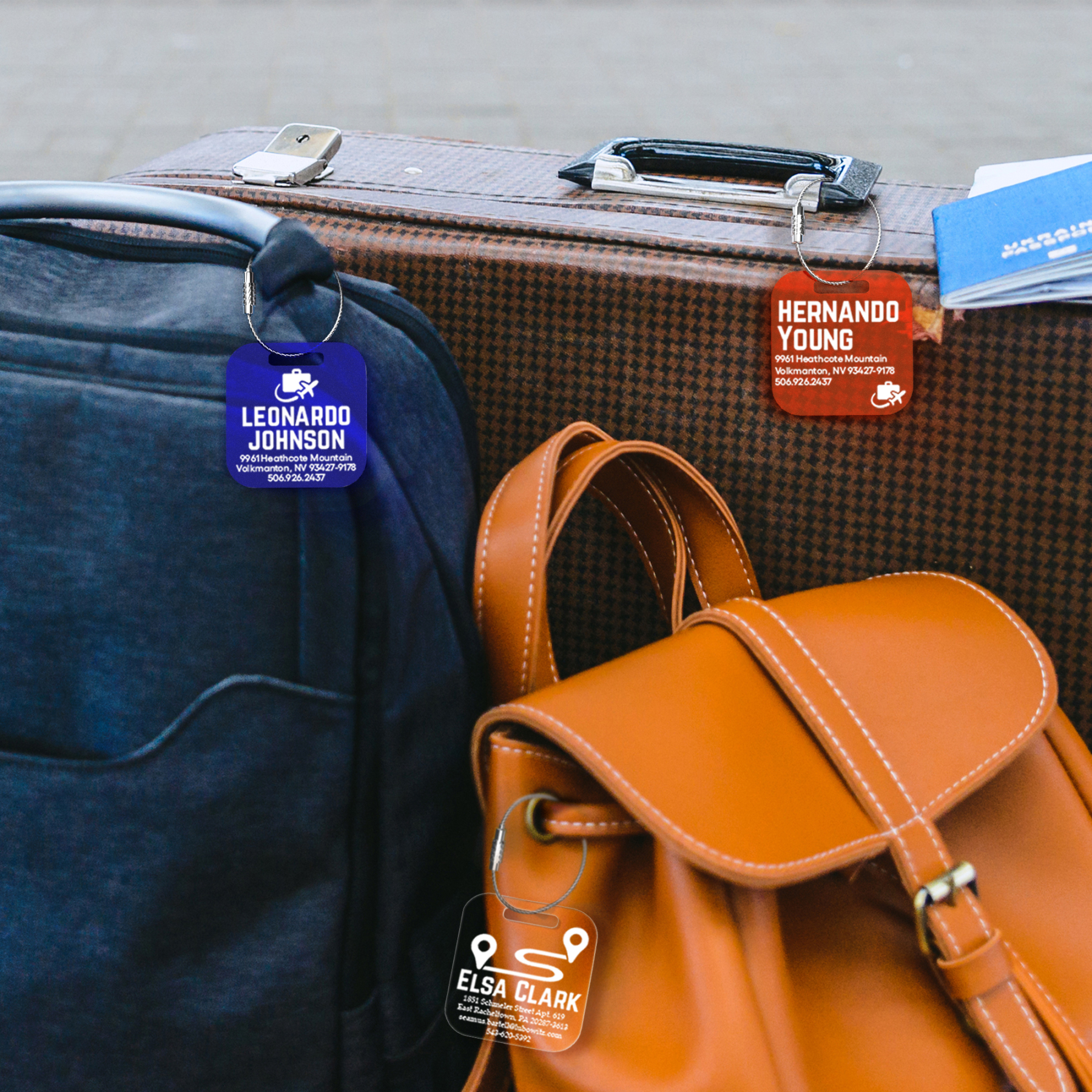 Custom Name Luggage Tags