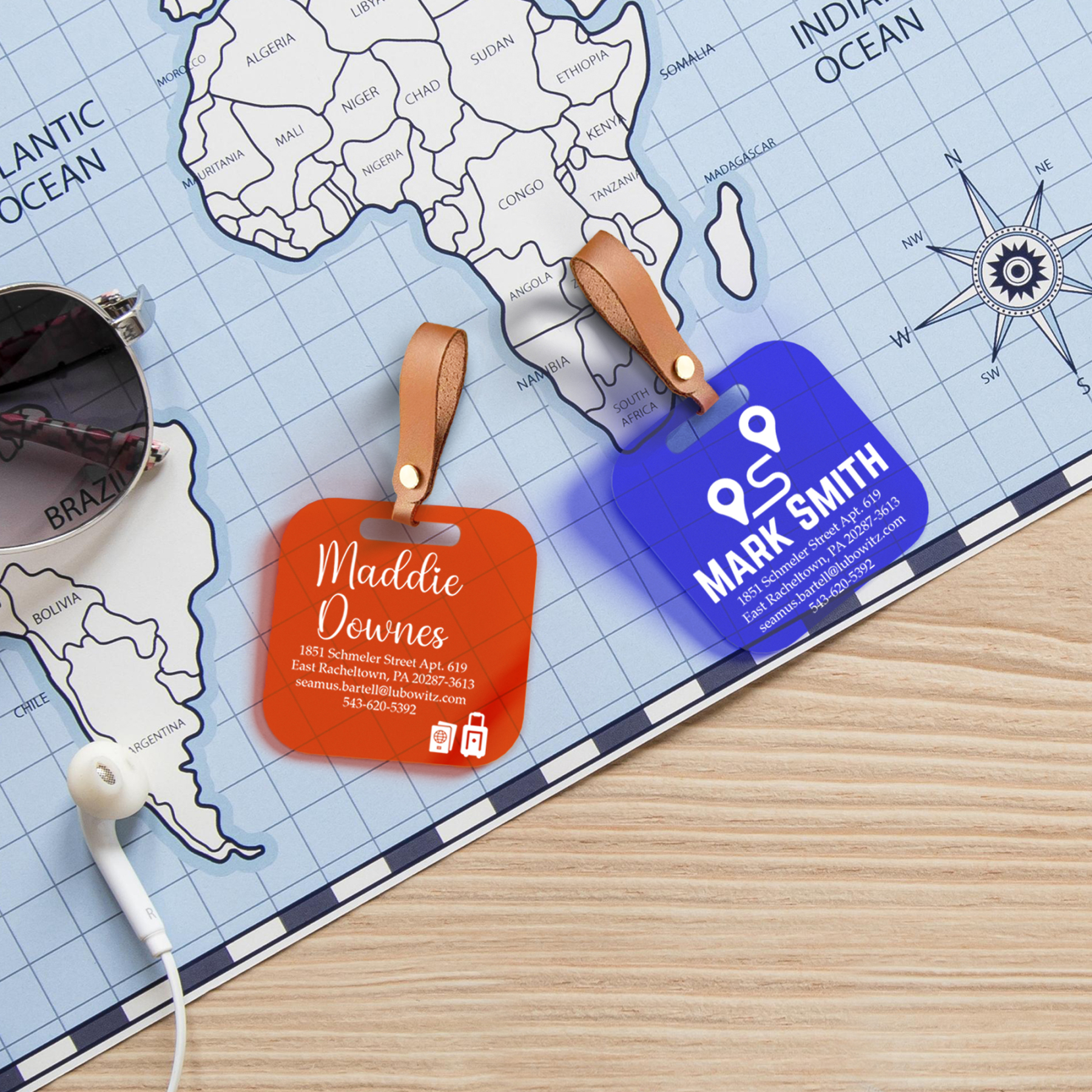 Custom Name Luggage Tags