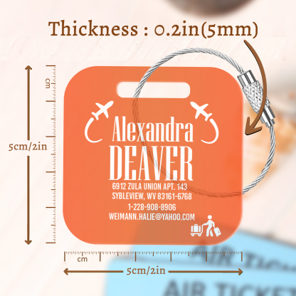 Custom Name Luggage Tags