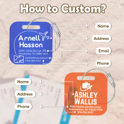 Custom Name Luggage Tags