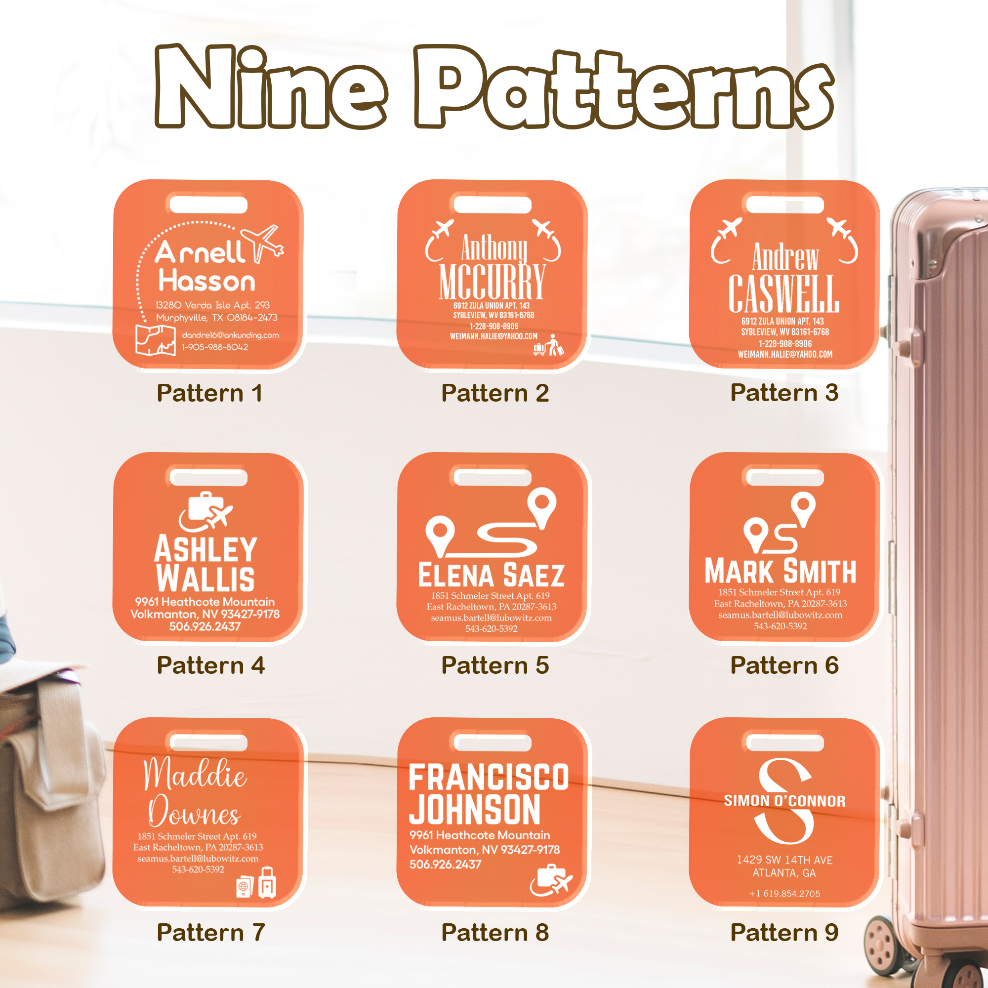 Custom Name Luggage Tags