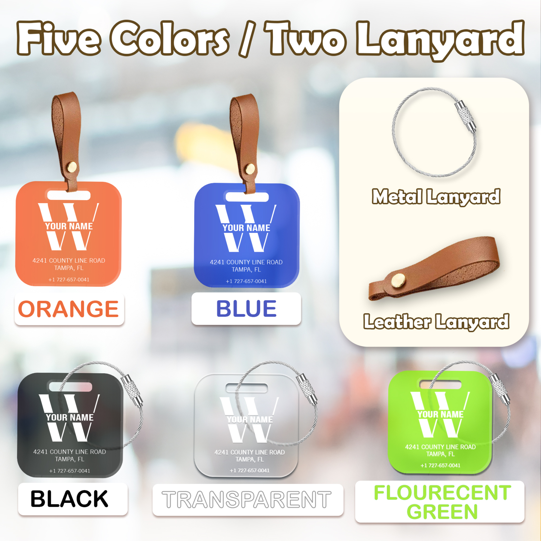 Custom Name Luggage Tags