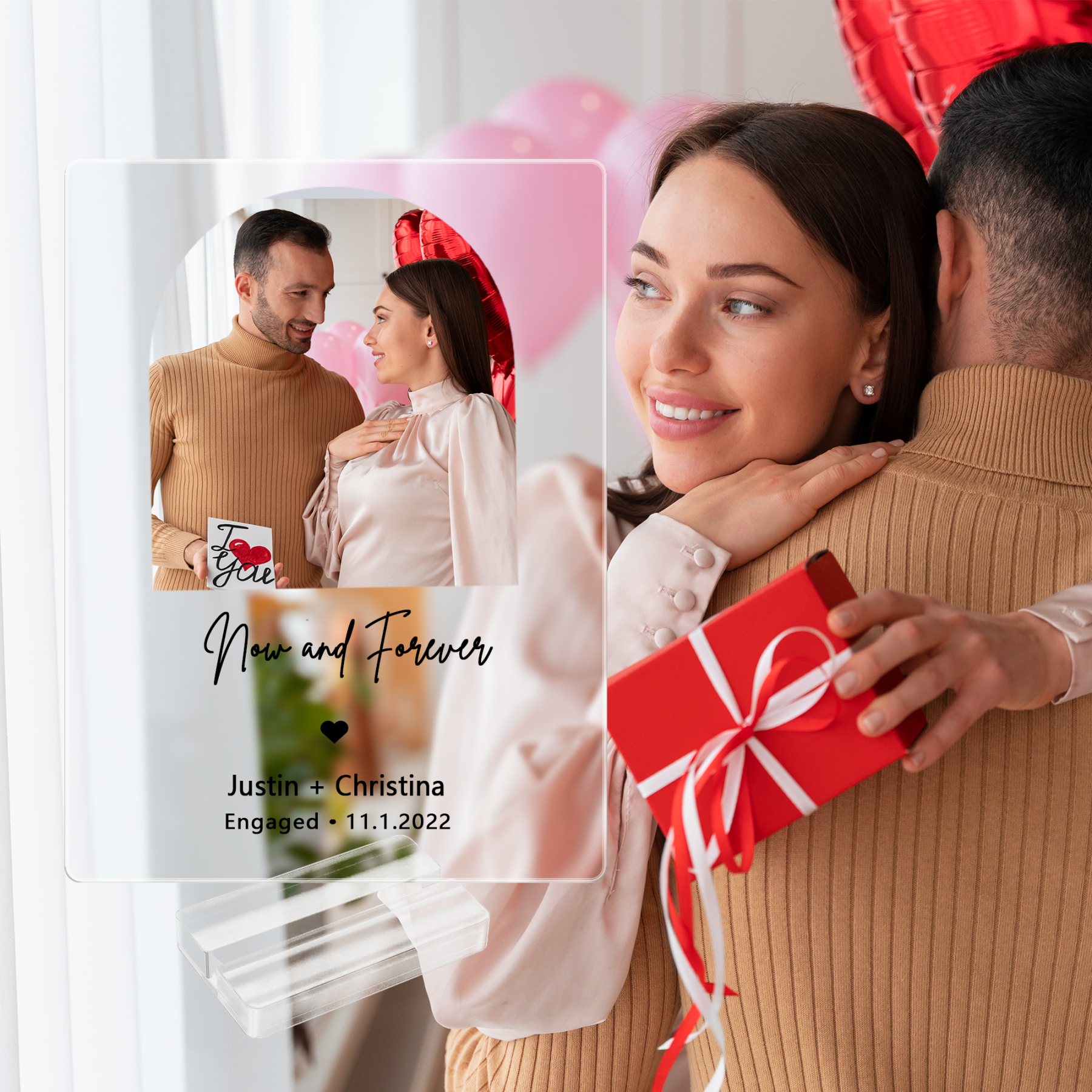 Personalized Engagement Plaque Gifts for Couple