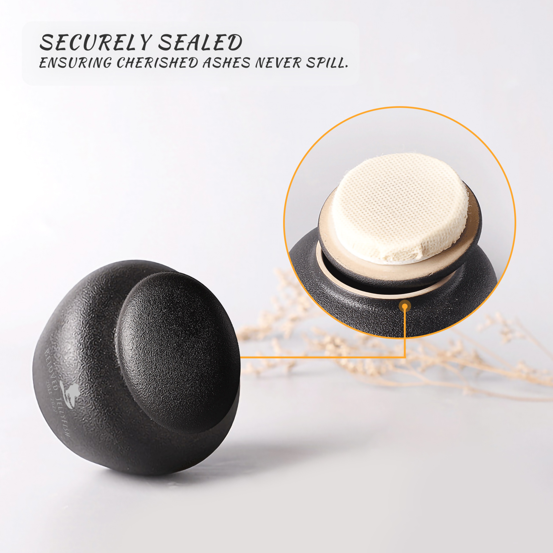 Custom Pet Paw Urn Cat with Name and Date