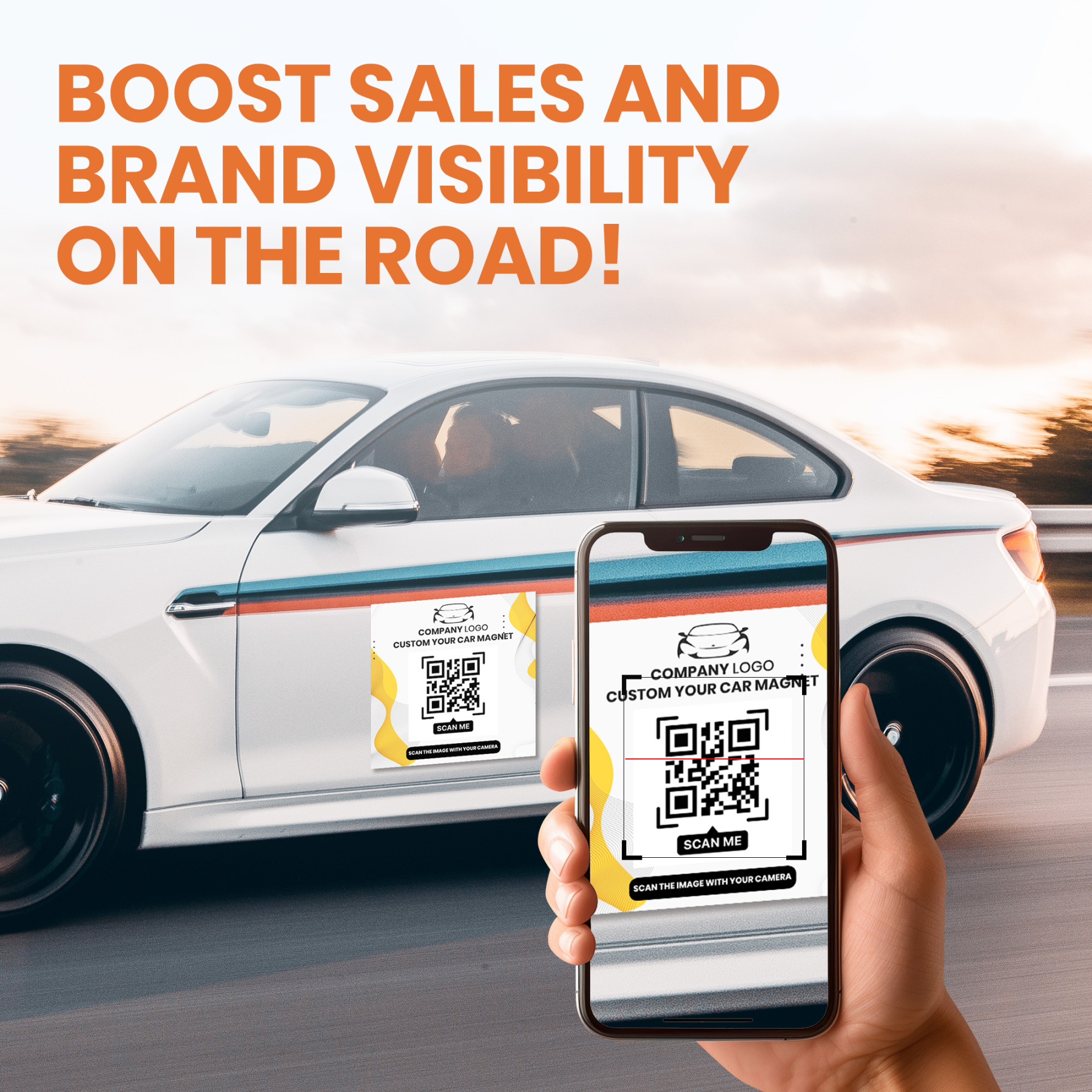 Custom Car Magnet with Your Logo