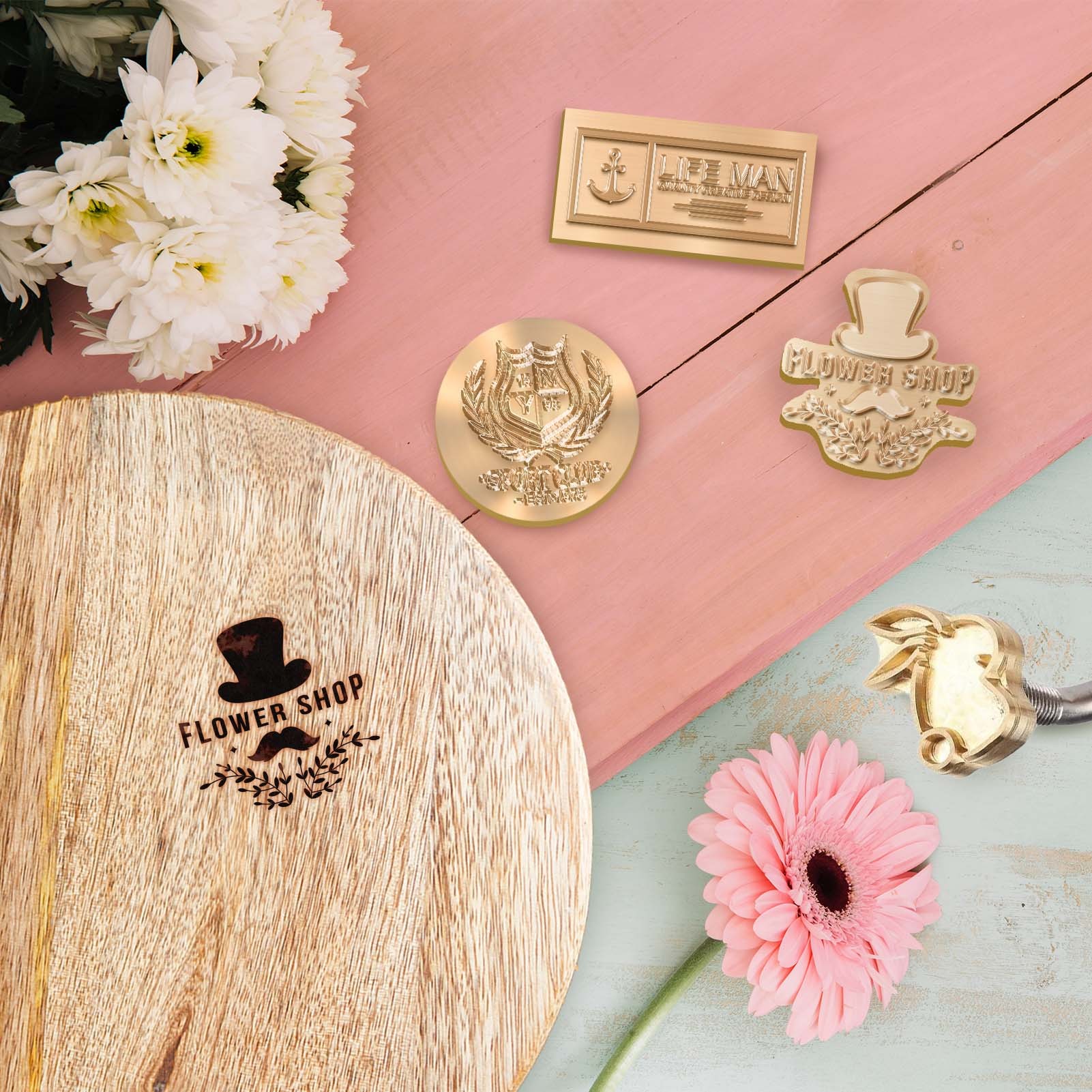 Custom Branding Iron Kit for Wood Leather Steak