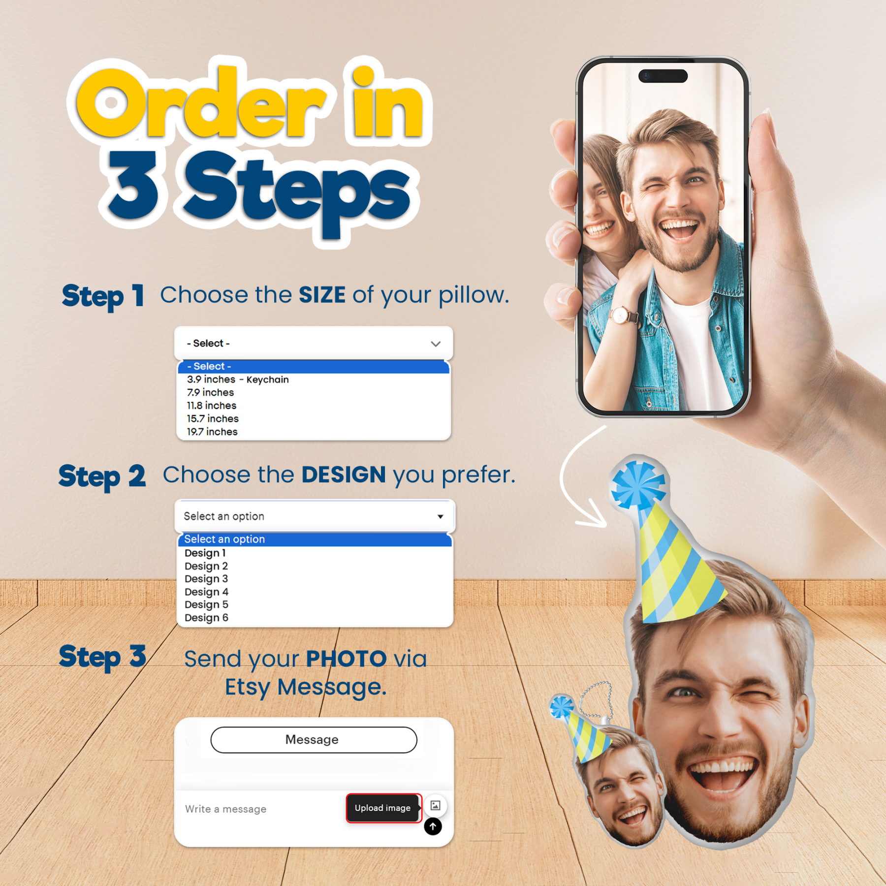 Custom Pillow from Photo